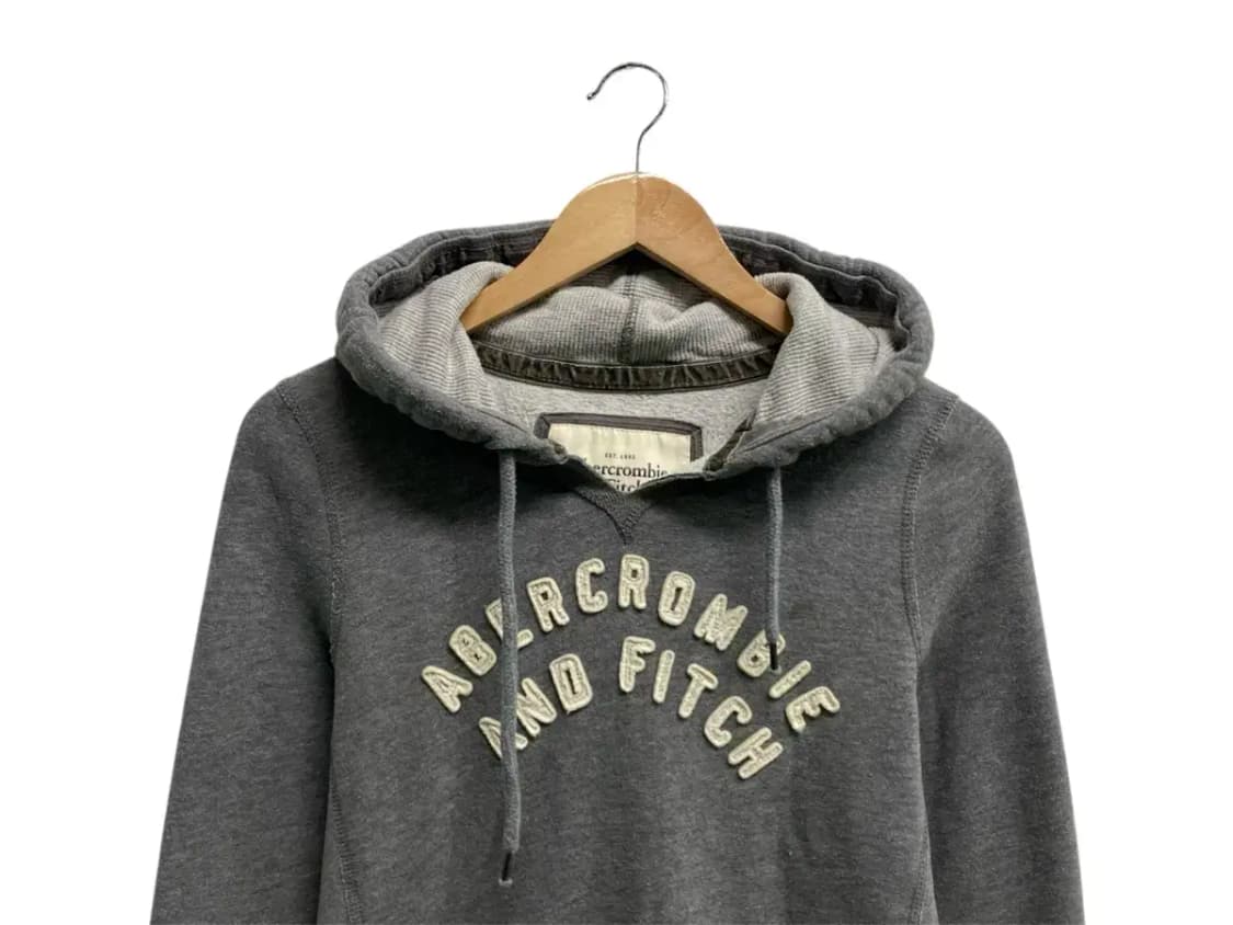 아베크롬비 그레이 기모 후드티 S 상품이미지2