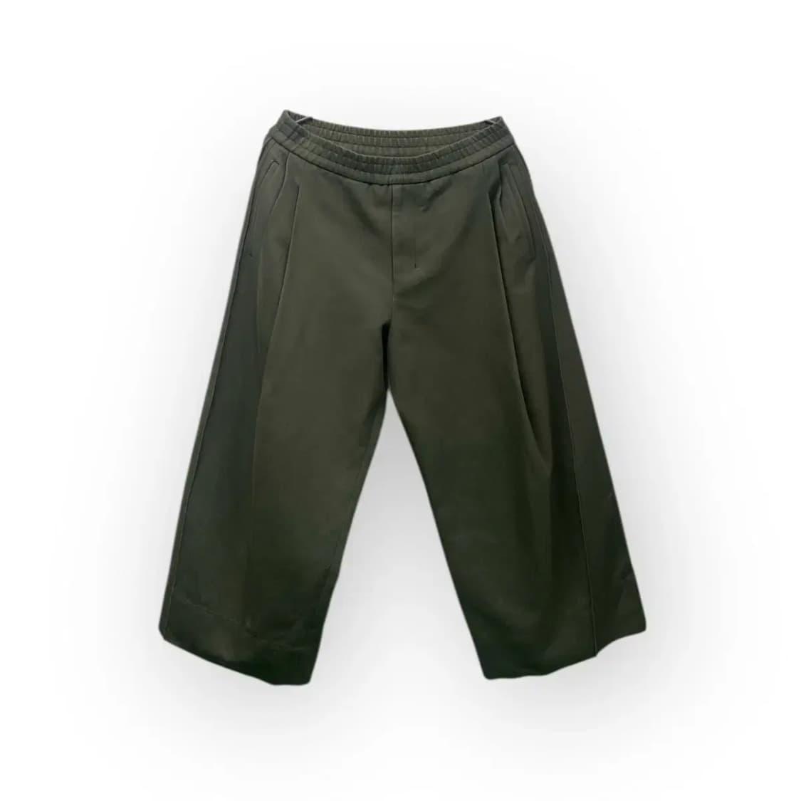 우영미 WYM 투턱 와이드 치노팬츠[카키] 46사이즈 상품이미지1