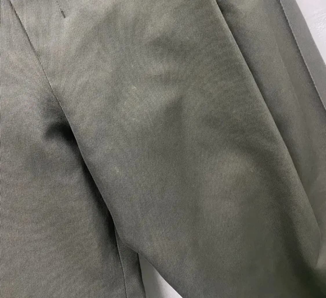 우영미 WYM 투턱 와이드 치노팬츠[카키] 46사이즈 상품이미지10