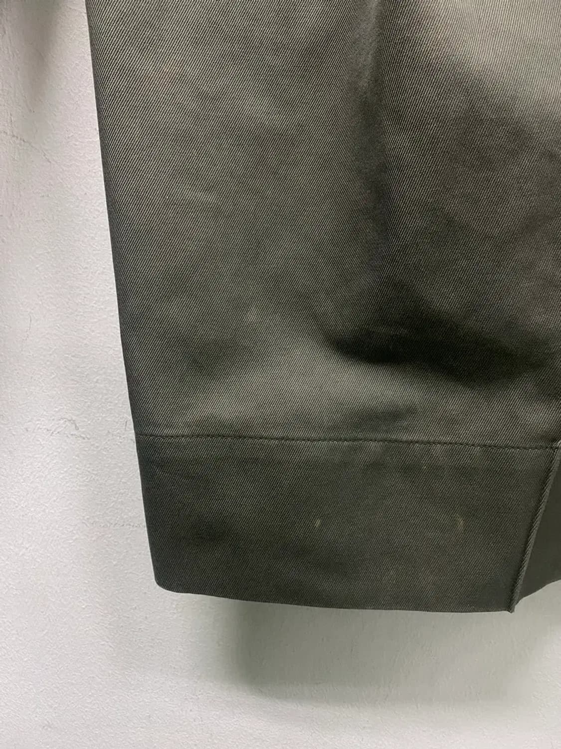 우영미 WYM 투턱 와이드 치노팬츠[카키] 46사이즈 상품이미지9