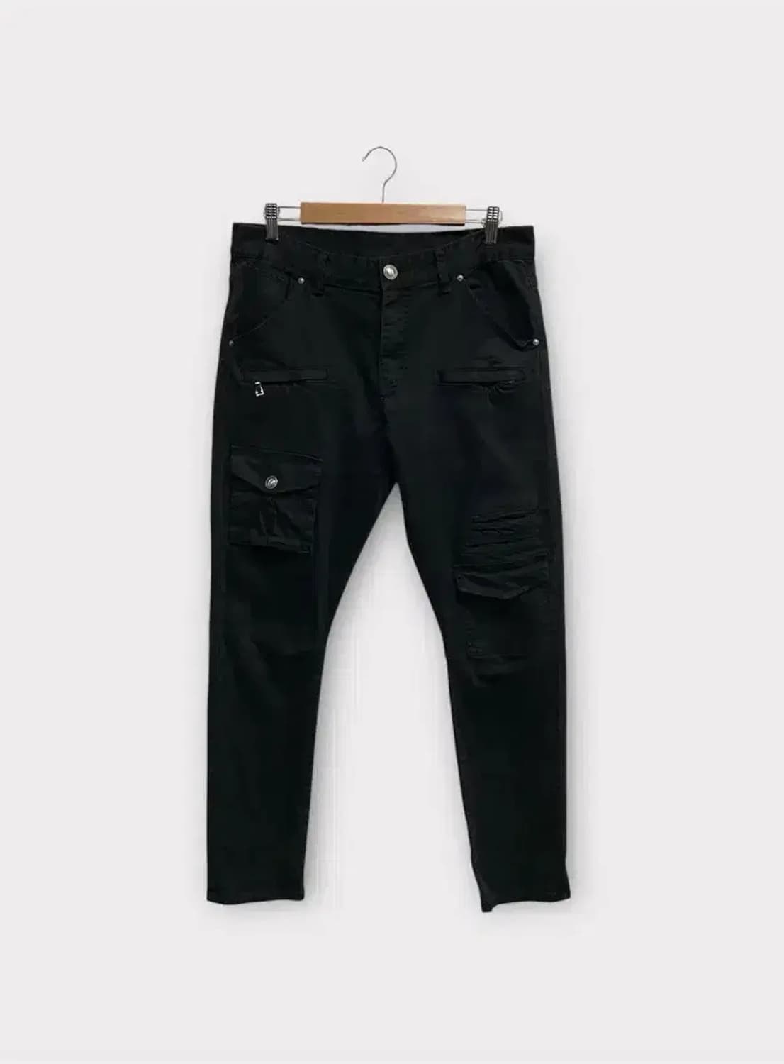 발망 BALMAIN 블랙 팬츠 상품이미지1