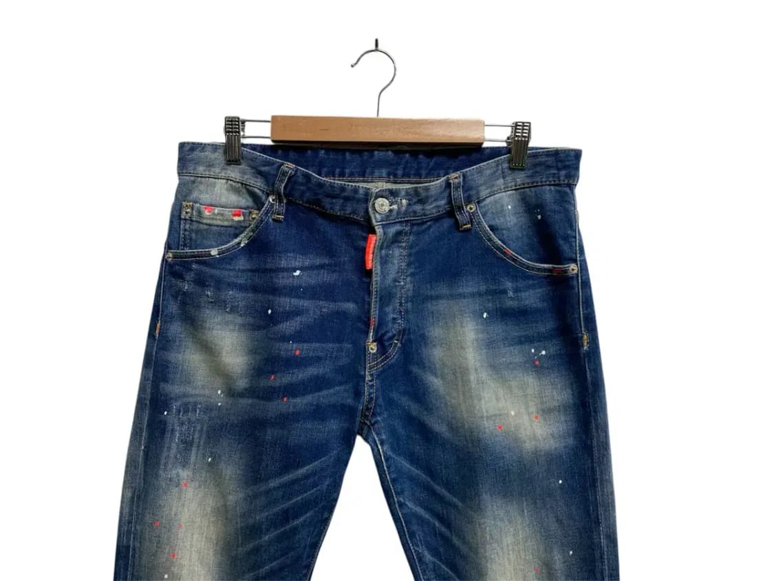 디스퀘어드2 페인팅 데님 팬츠 -48사이즈 상품이미지3