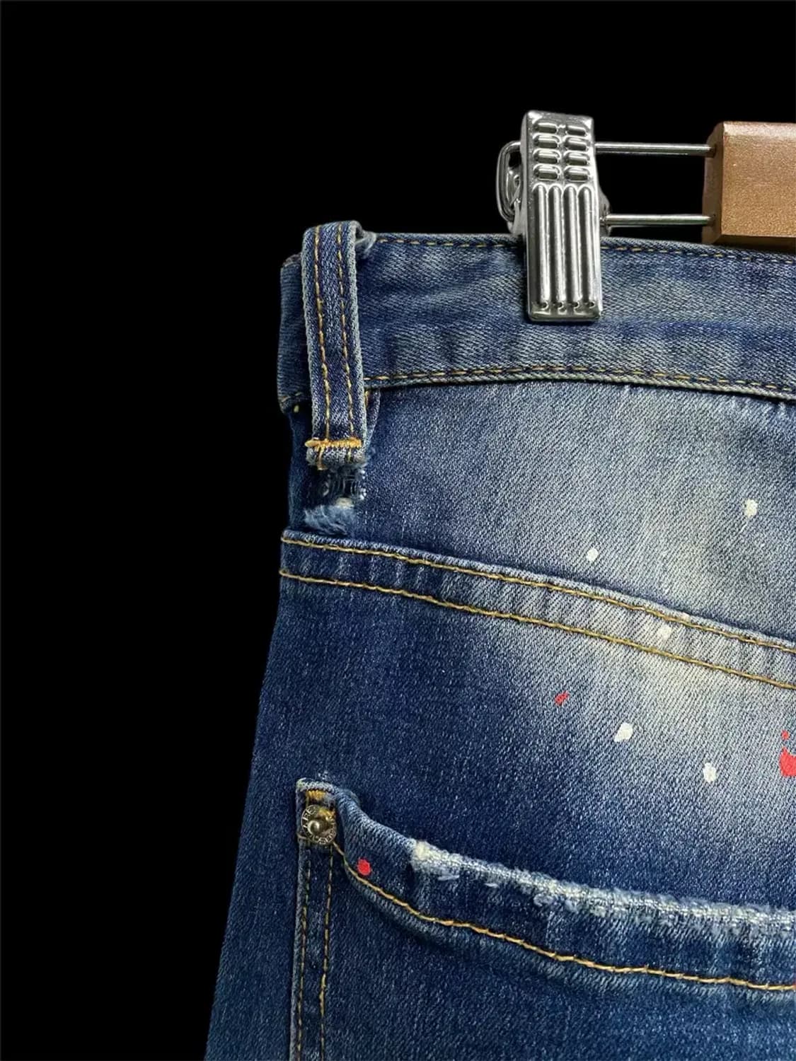 디스퀘어드2 페인팅 데님 팬츠 -48사이즈 상품이미지4