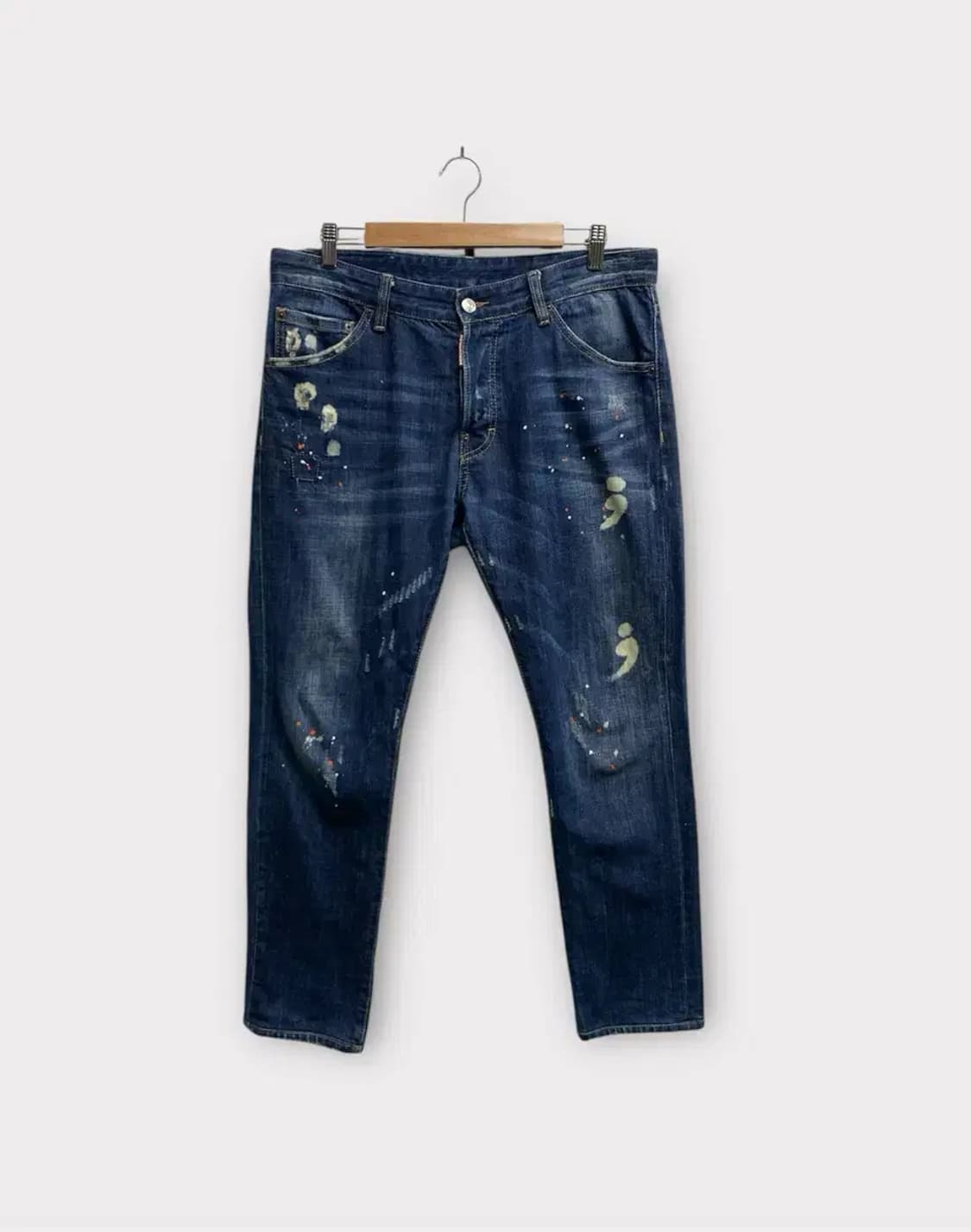 디스퀘어드2 페인팅 데님팬츠 -48사이즈 상품이미지1