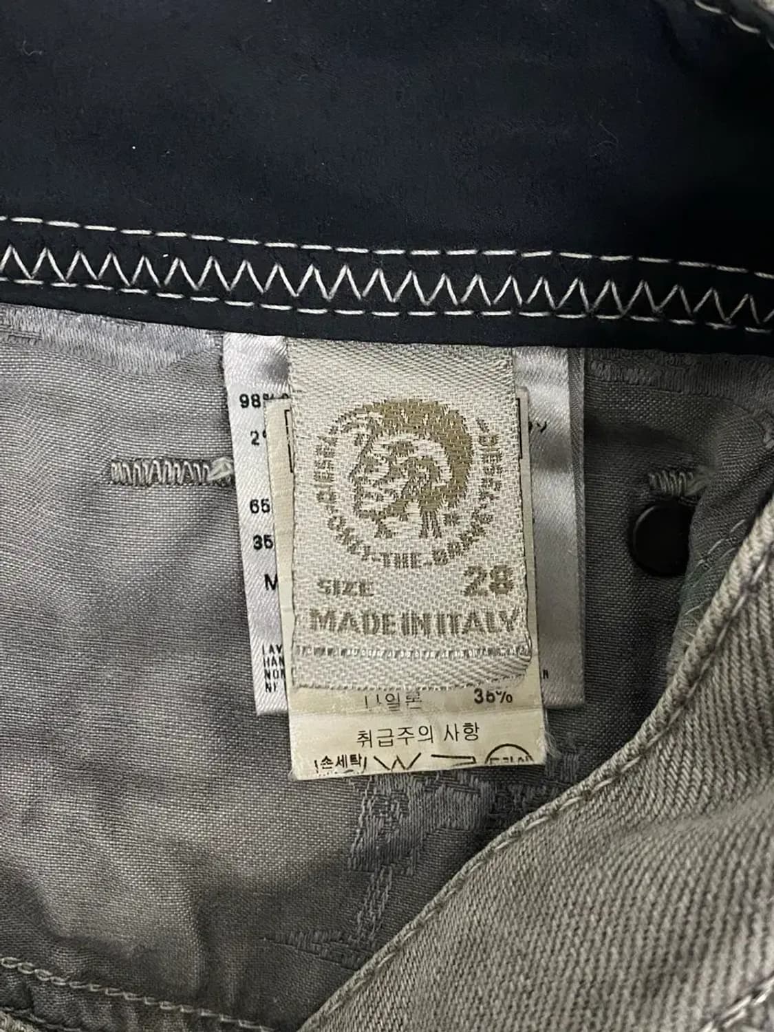 디젤 그레이 데님 팬츠 -28인치 상품이미지5