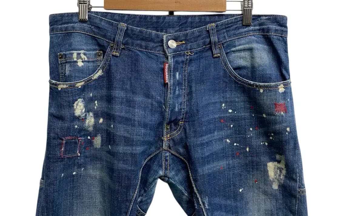 디스퀘어드2 페인팅 데님팬츠 -48사이즈 상품이미지2