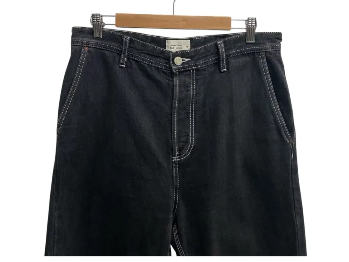 앤더슨벨 스티치 흑청 팬츠 M 상품이미지3