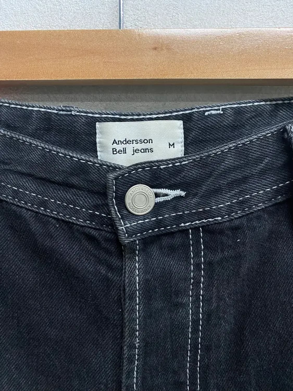 앤더슨벨 스티치 흑청 팬츠 M 상품이미지6