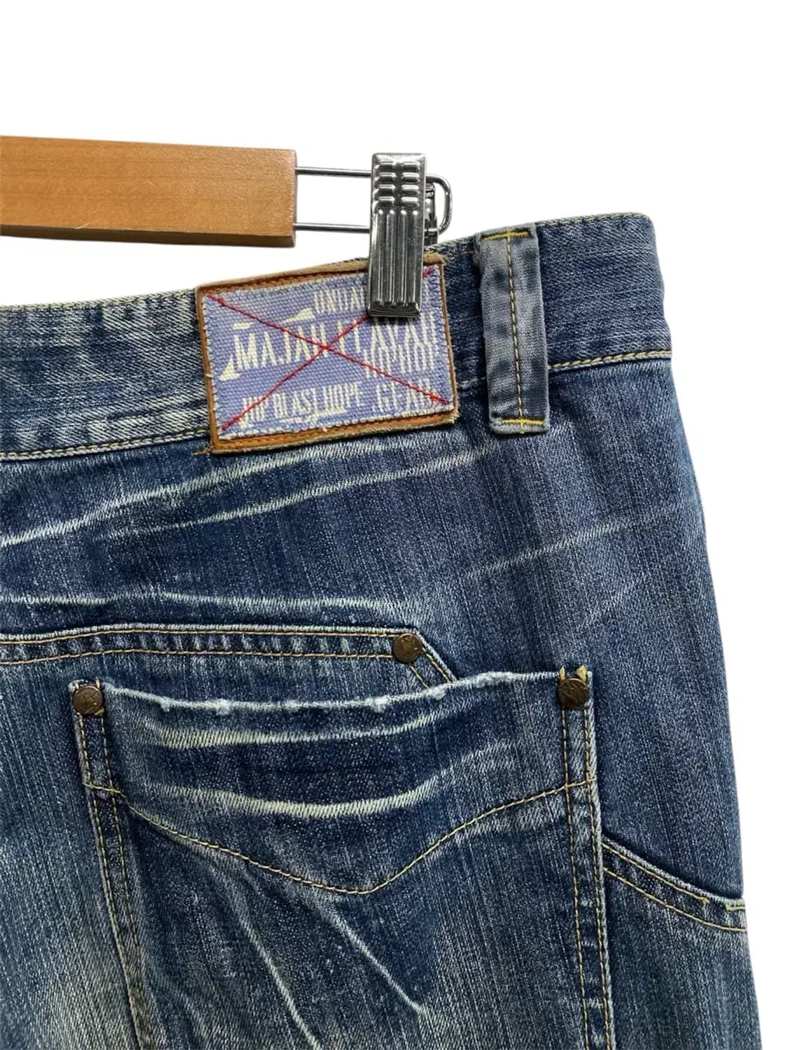 MF 힙합 와이드 데님 카고팬츠  36-37인치 상품이미지7