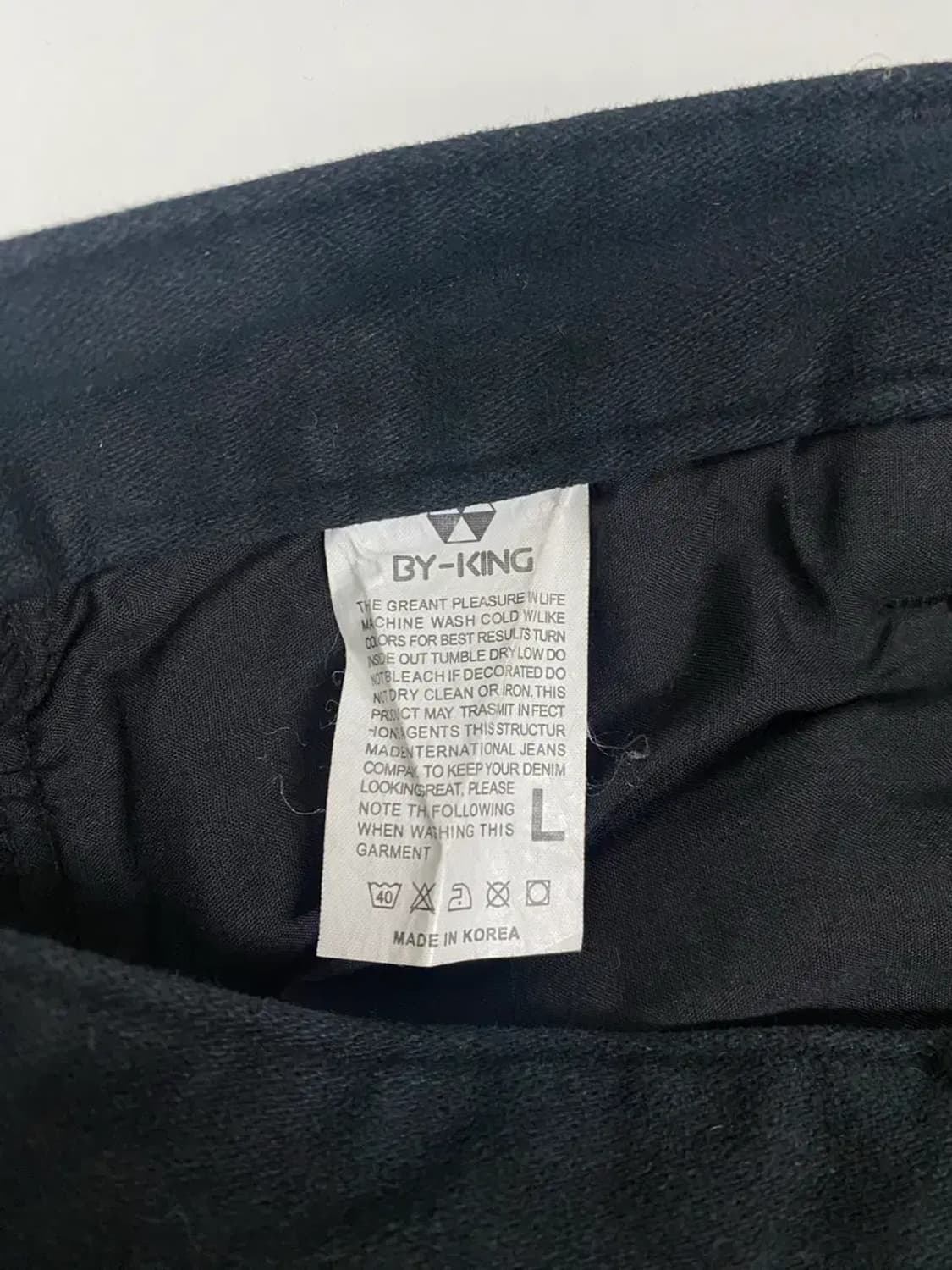 골드윙 블랙 백포켓 팬츠 L 상품이미지7