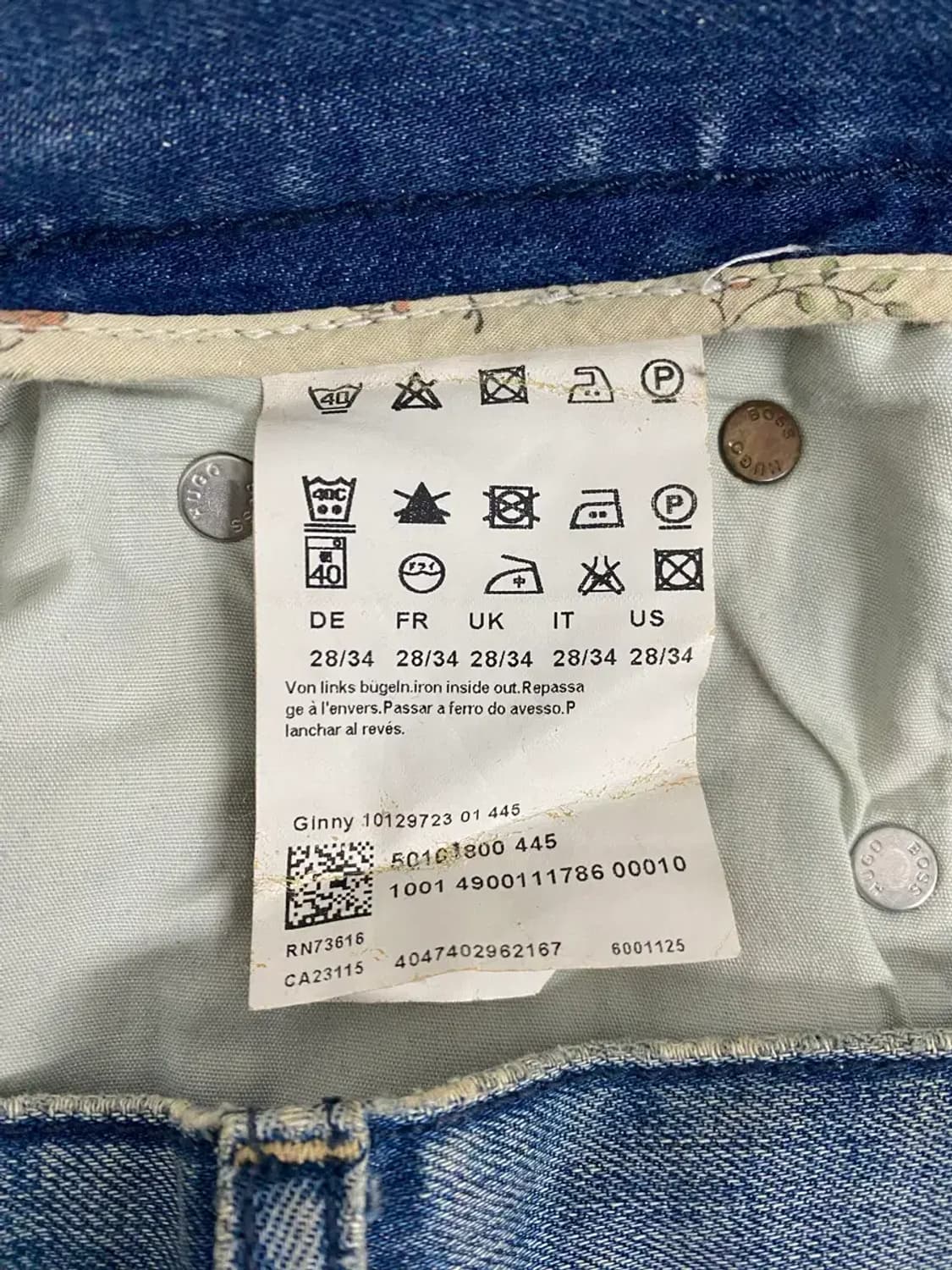 휴고보스 HUGO BOSS 빈티지 데님팬츠 -28사이즈 상품이미지7