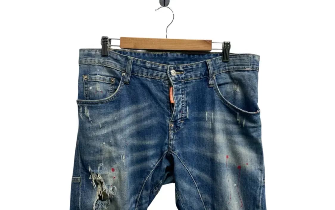 디스퀘어드2 페인팅 데님팬츠 -48사이즈 상품이미지2