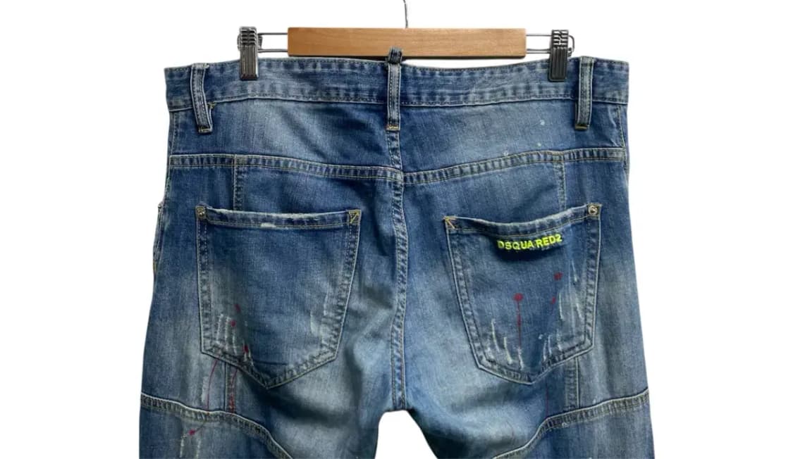 디스퀘어드2 페인팅 데님팬츠 -48사이즈 상품이미지4