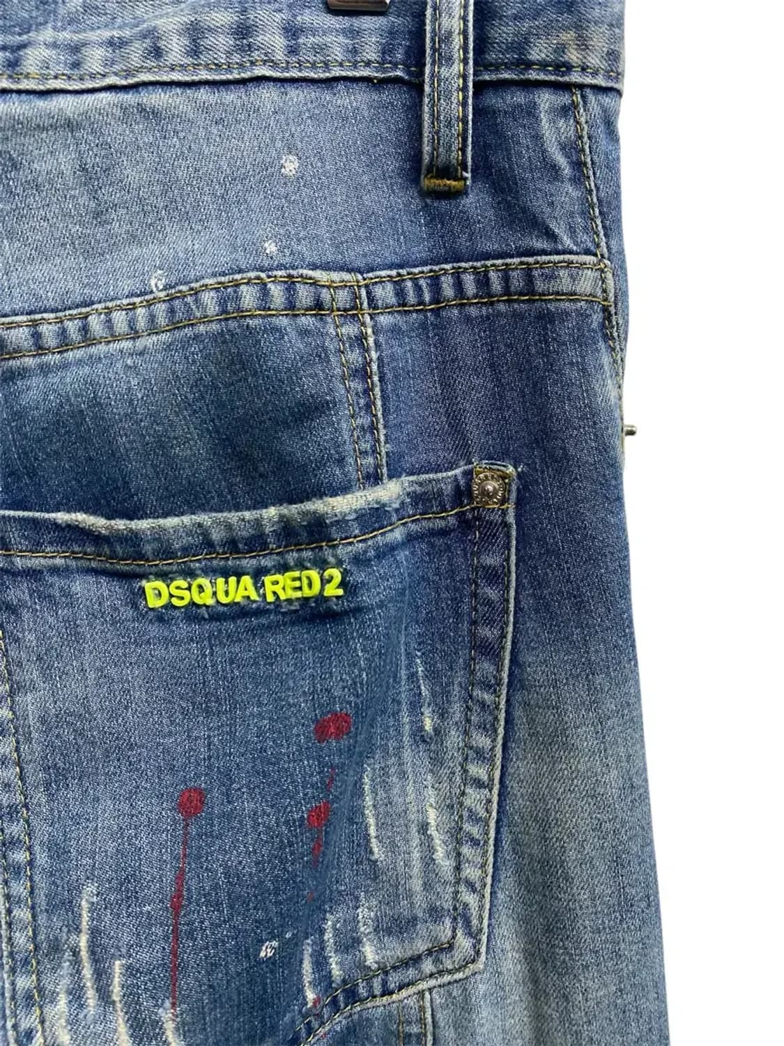 디스퀘어드2 페인팅 데님팬츠 -48사이즈 상품이미지5