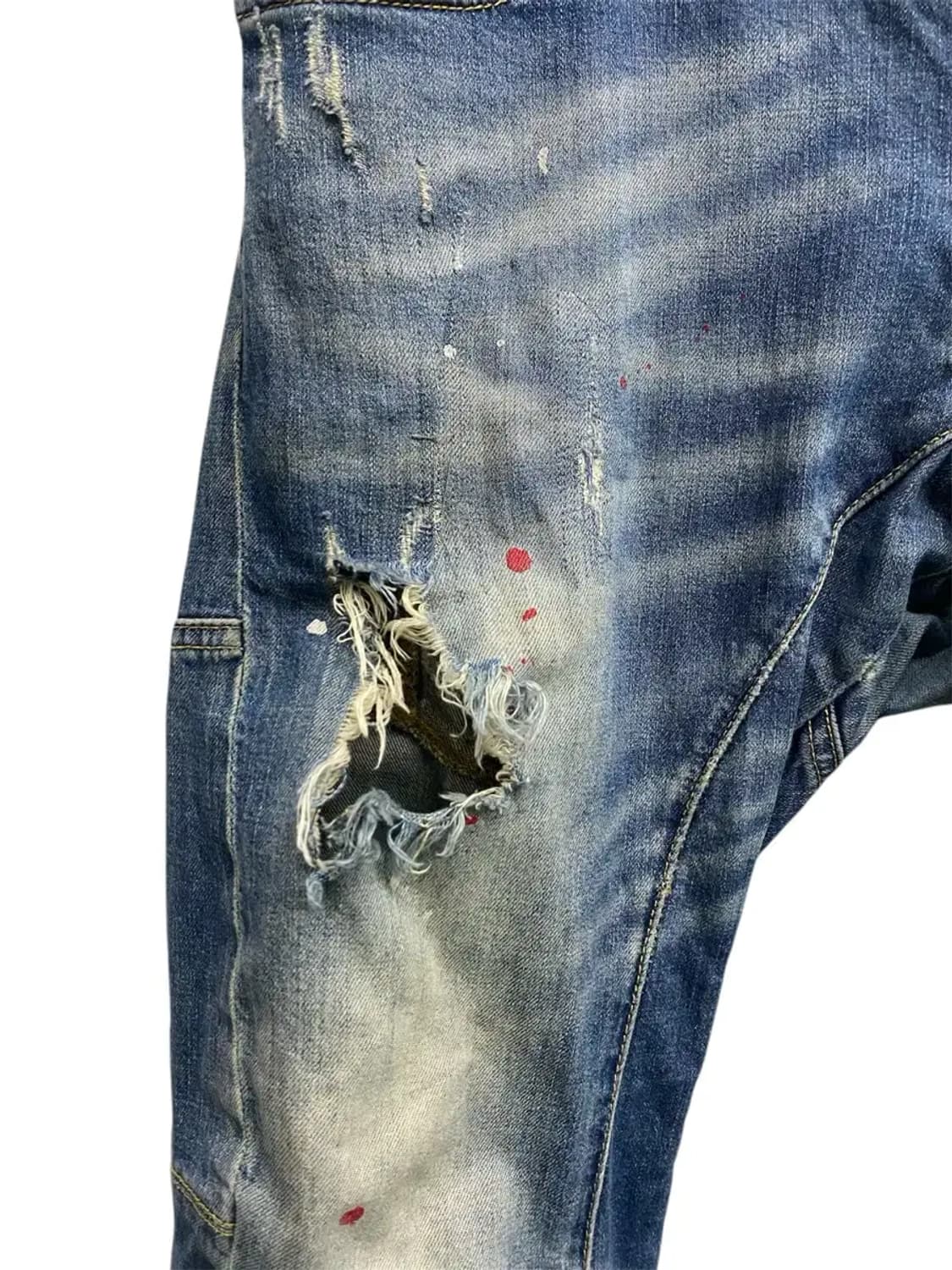 디스퀘어드2 페인팅 데님팬츠 -48사이즈 상품이미지6