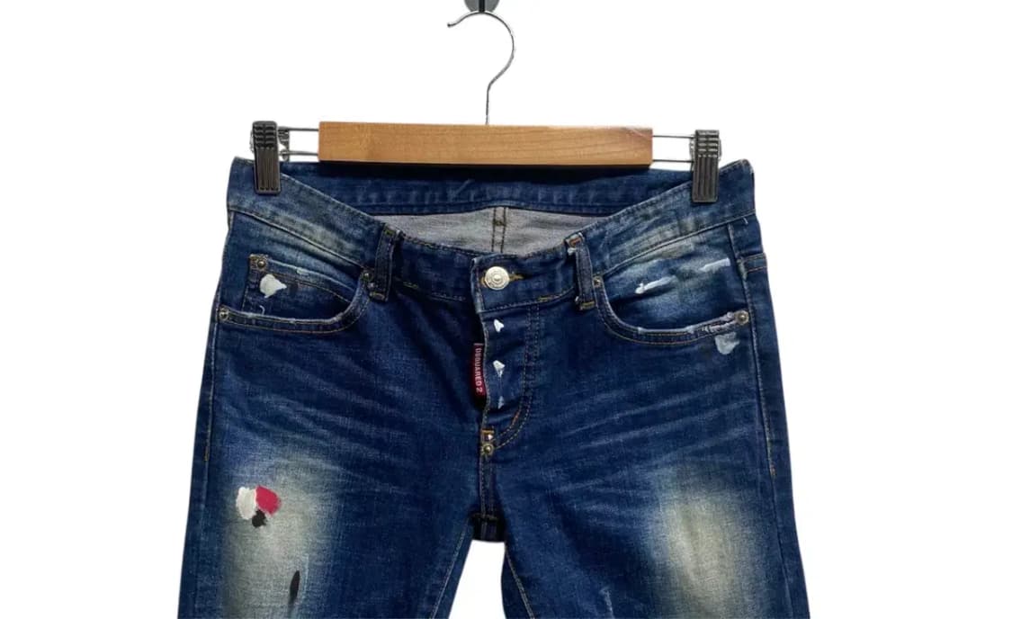 디스퀘어드2 페인팅 데님팬츠 -38사이즈 상품이미지2