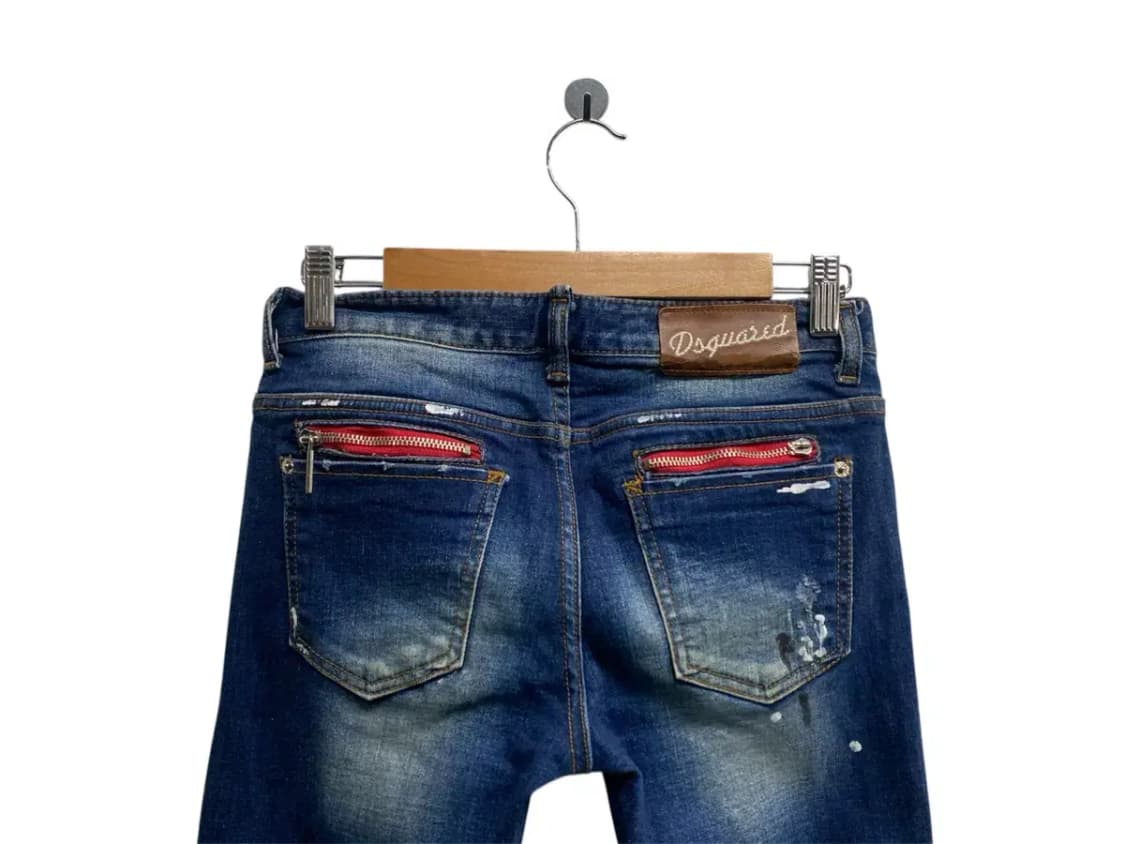 디스퀘어드2 페인팅 데님팬츠 -38사이즈 상품이미지4