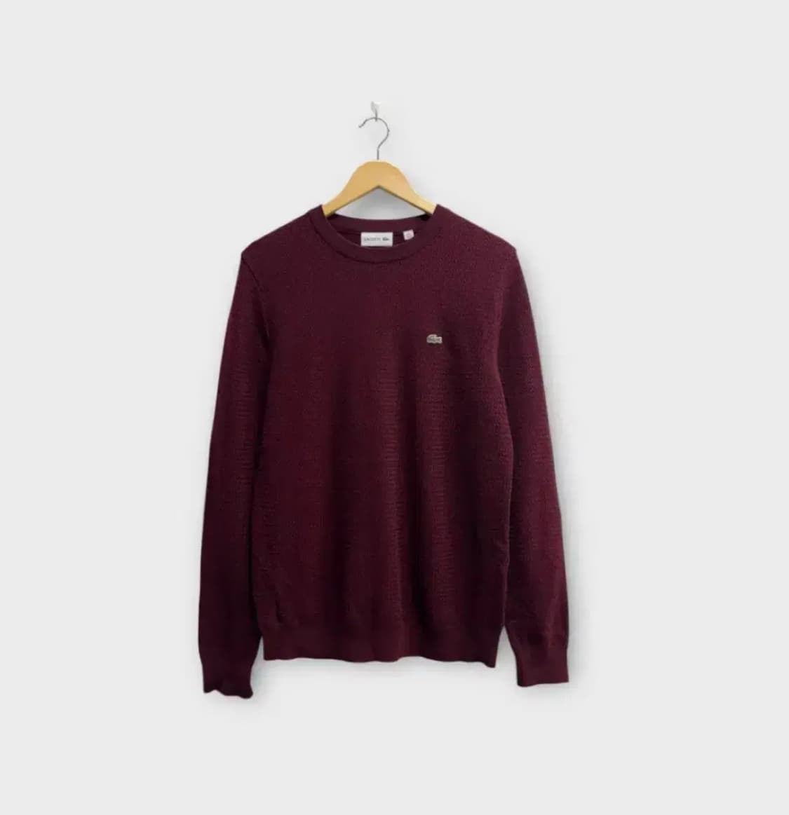 라코스테 와인색 스웨터 M 상품이미지1