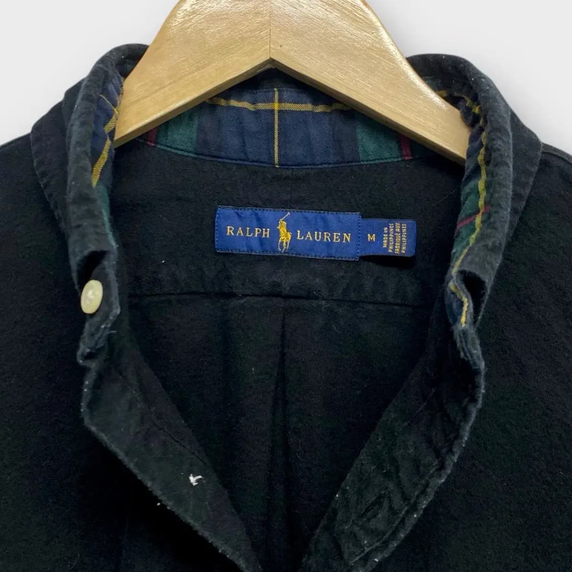 폴로 랄프로렌 블랙 레드포니 코튼셔츠M 상품이미지4