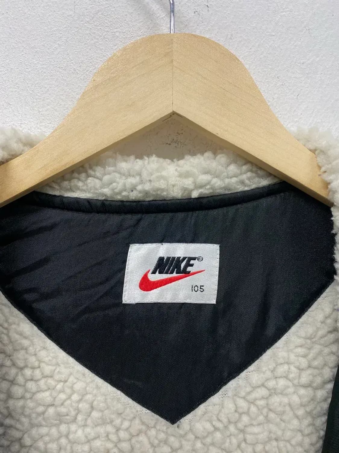 나이키 에어 빅로고 올드스쿨 쉐르파 패딩 돕바 XL 상품이미지5