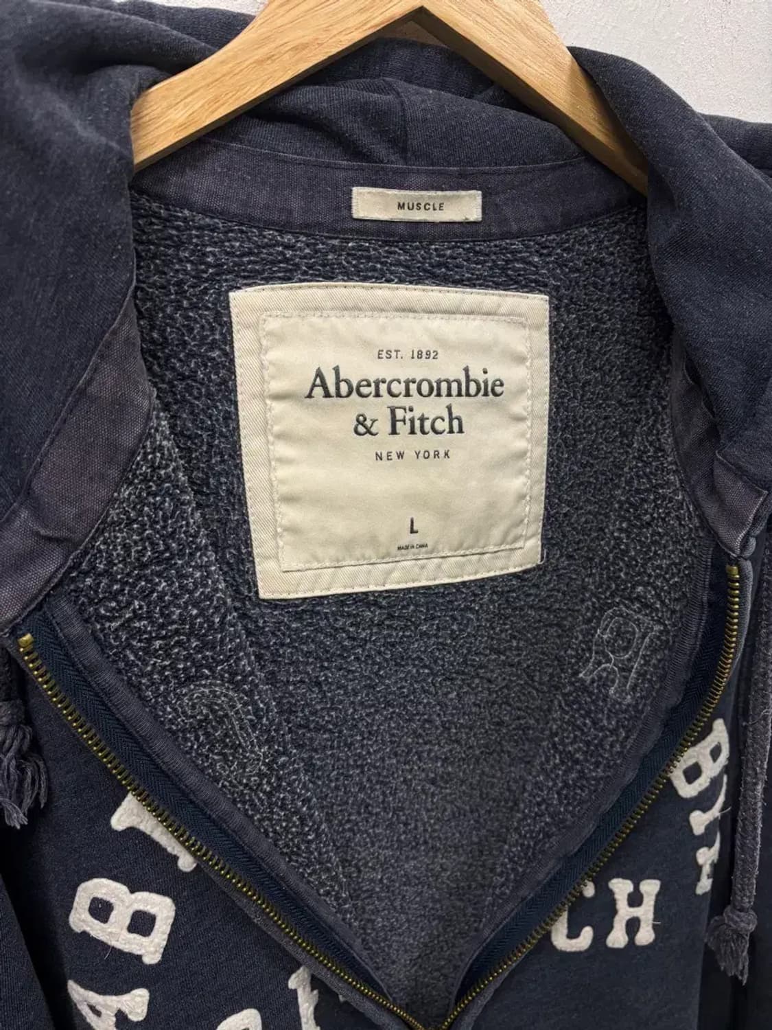 아베크롬비 기모 후드집업 L 상품이미지4