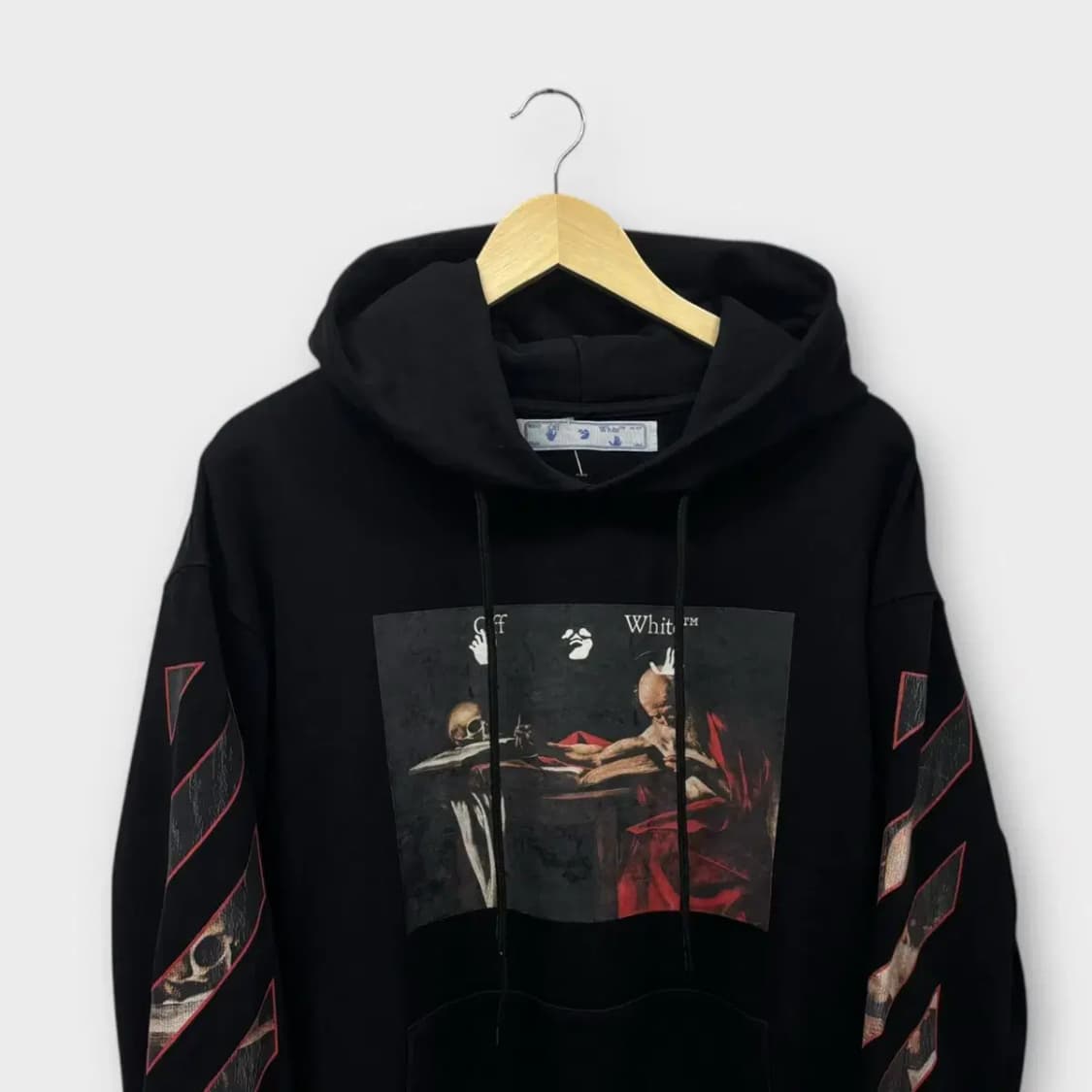 오프화이트 카라바조 코튼 후드 스웻셔츠 M-L 상품이미지3