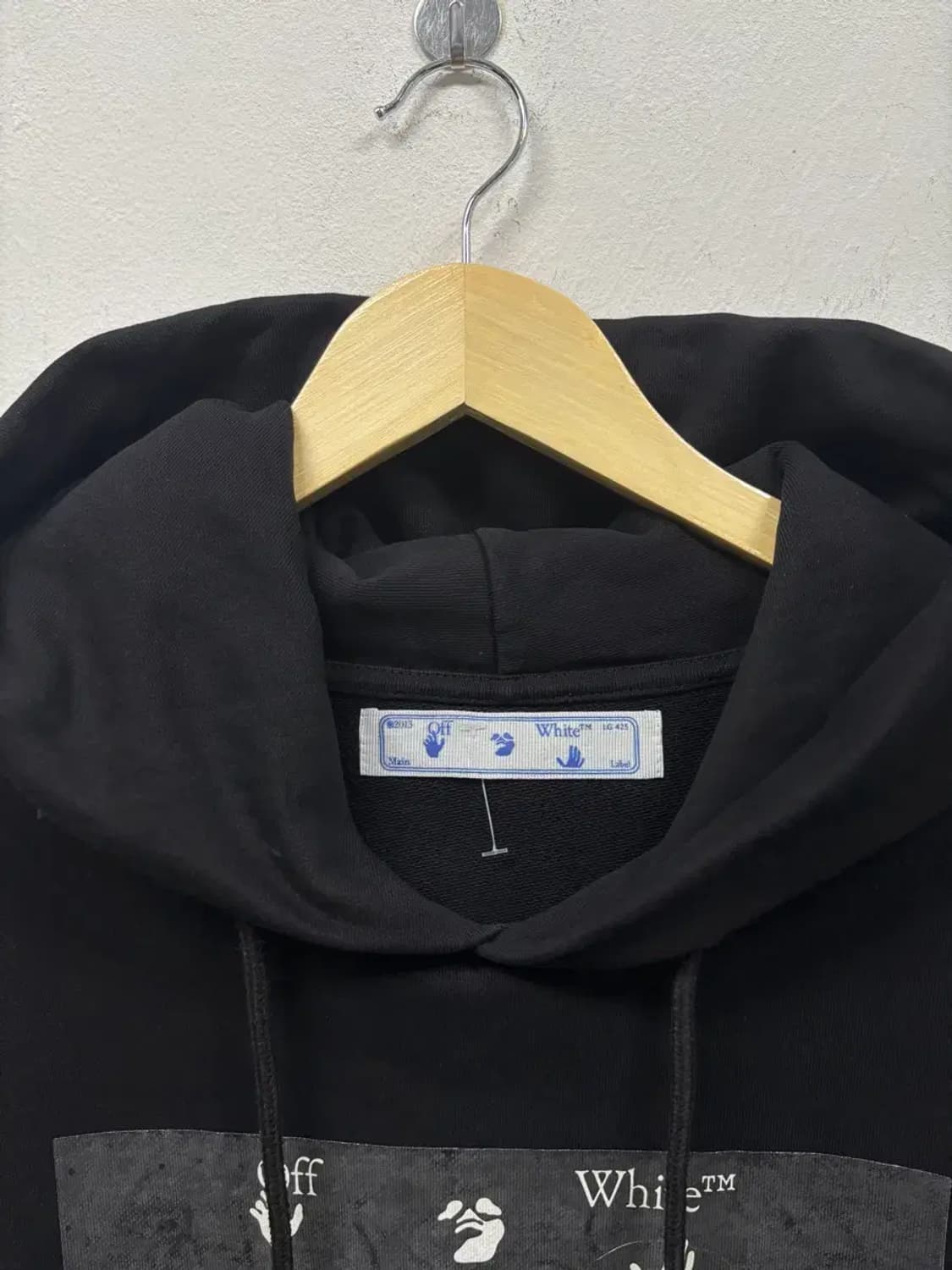 오프화이트 카라바조 코튼 후드 스웻셔츠 M-L 상품이미지6