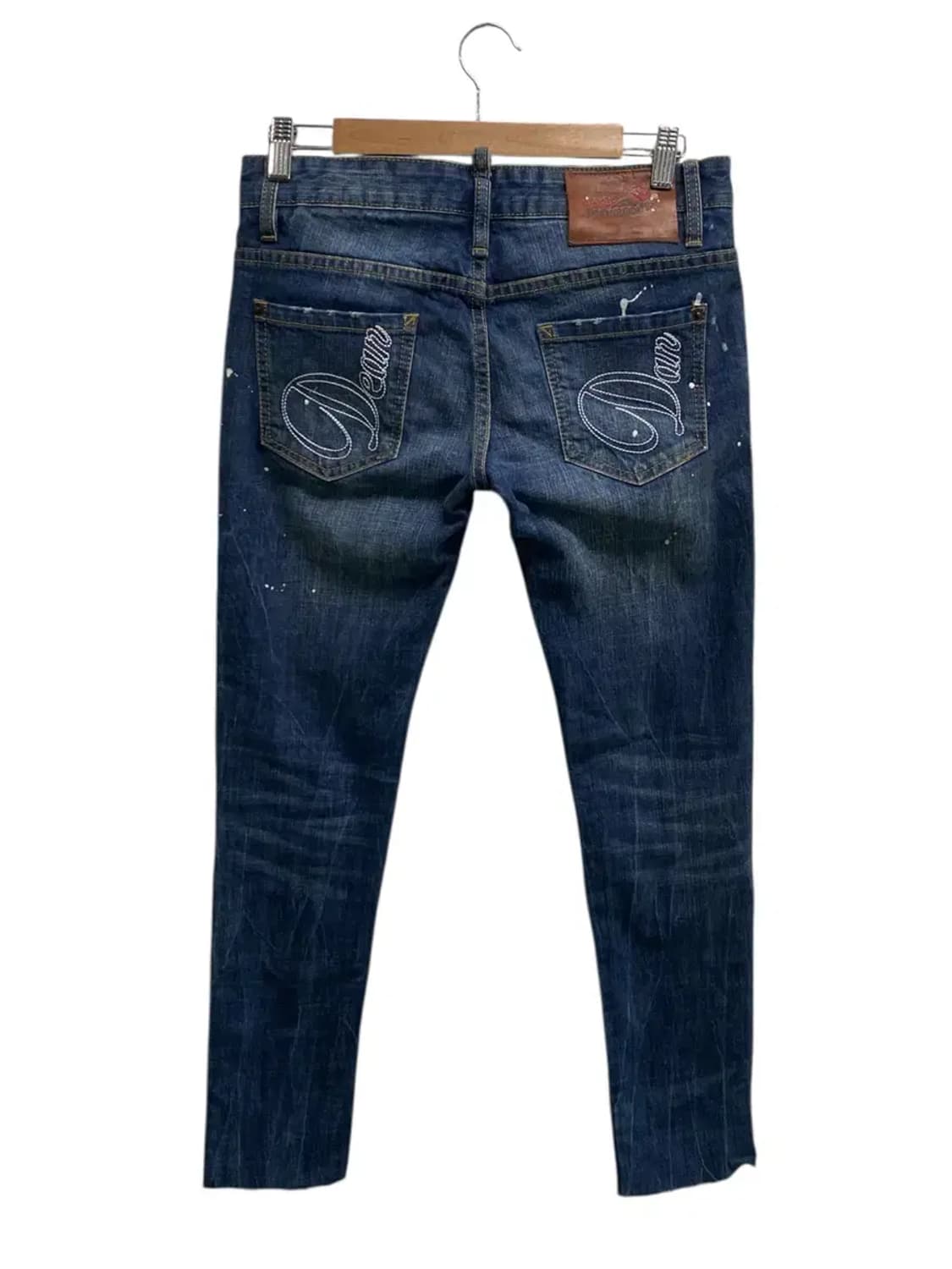 디스퀘어드2 페인팅 워시드 빈티지 데님 팬츠-38사이즈 상품이미지5