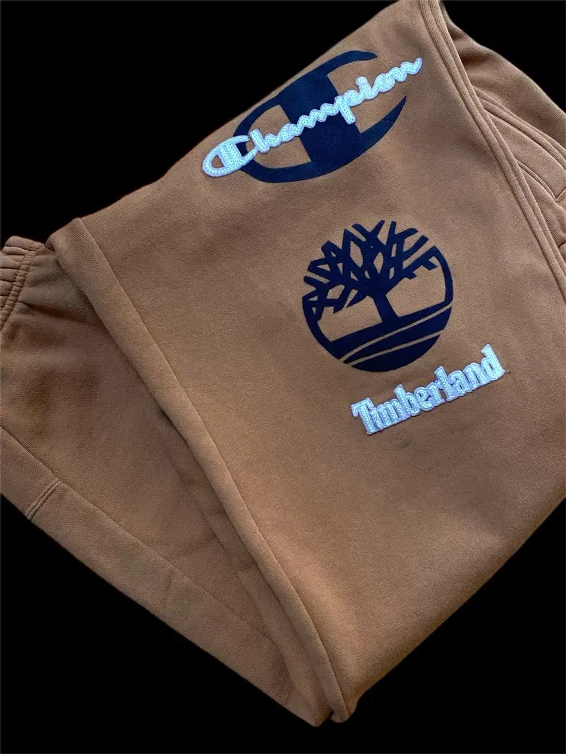 챔피온 X 팀버랜드 기모 스웻팬츠 된장컬러 S-M 상품이미지2