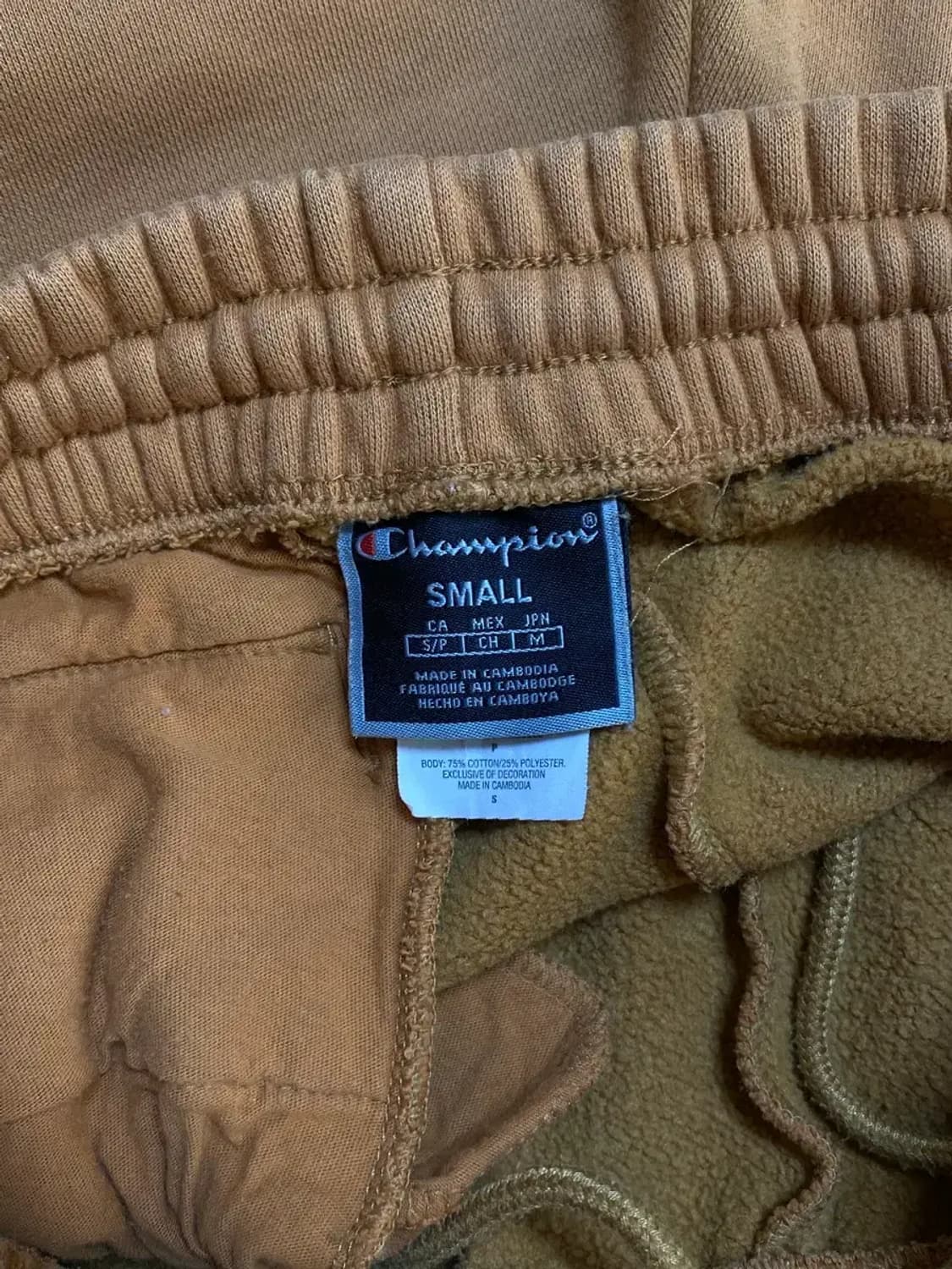 챔피온 X 팀버랜드 기모 스웻팬츠 된장컬러 S-M 상품이미지8