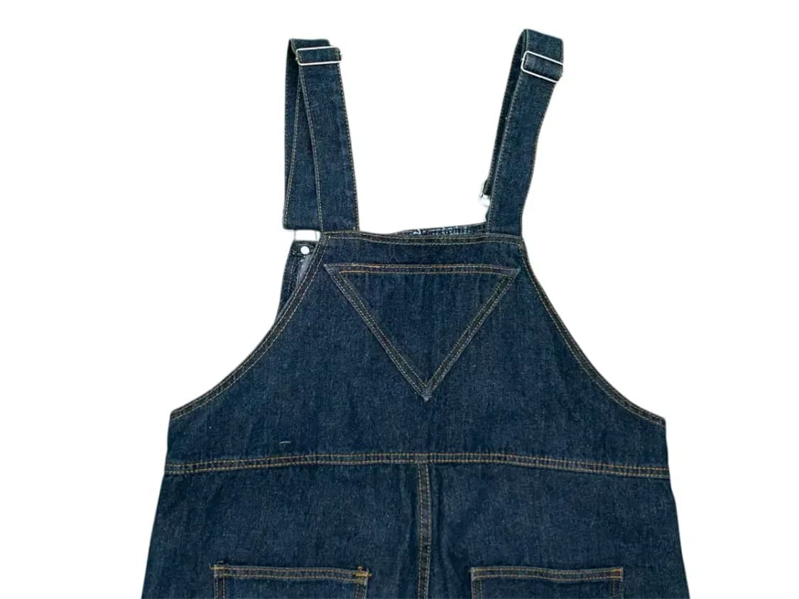 빈티지 AVRIL 진청 데님 오버롤 팬츠 2XL 상품이미지4