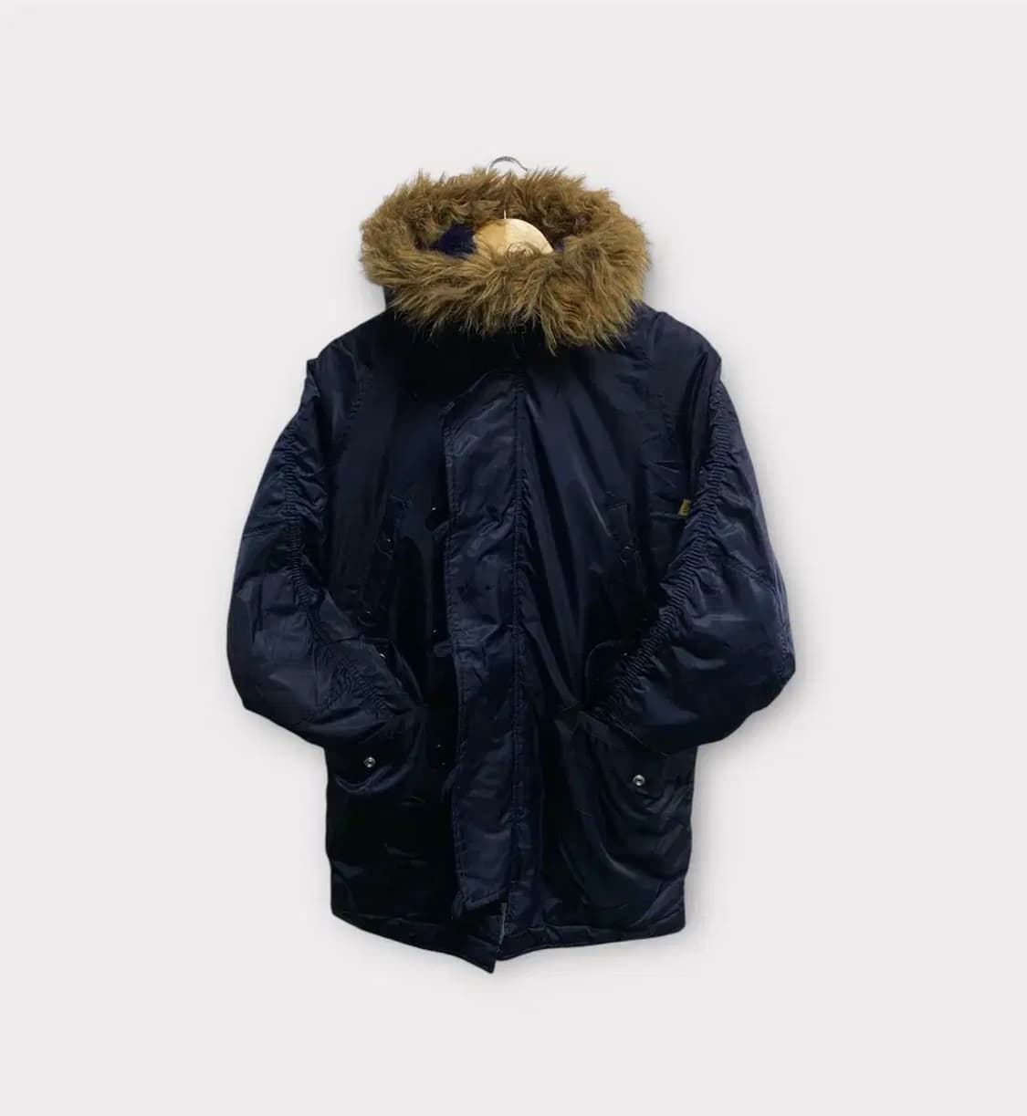 알파인더스트리 야상점퍼 네이비 XS-M 상품이미지1