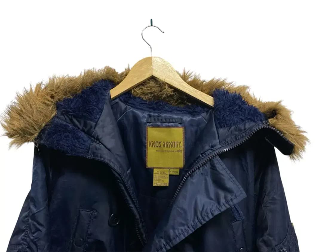 알파인더스트리 야상점퍼 네이비 XS-M 상품이미지3