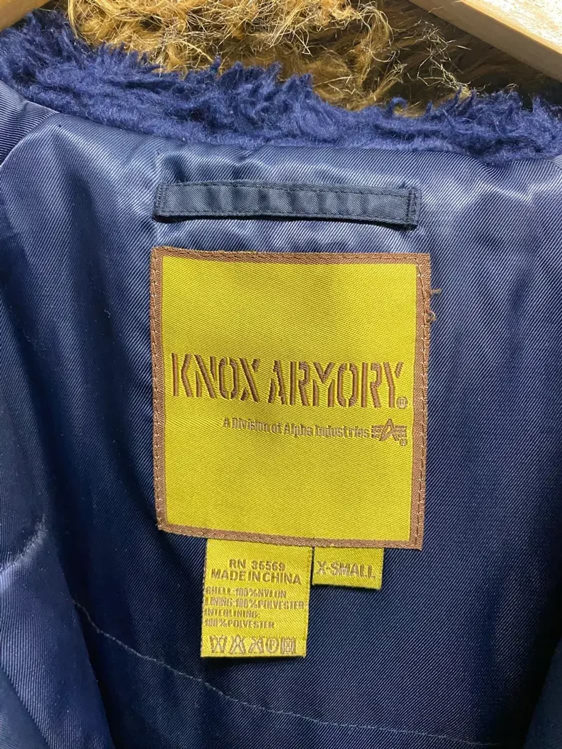 알파인더스트리 야상점퍼 네이비 XS-M 상품이미지6