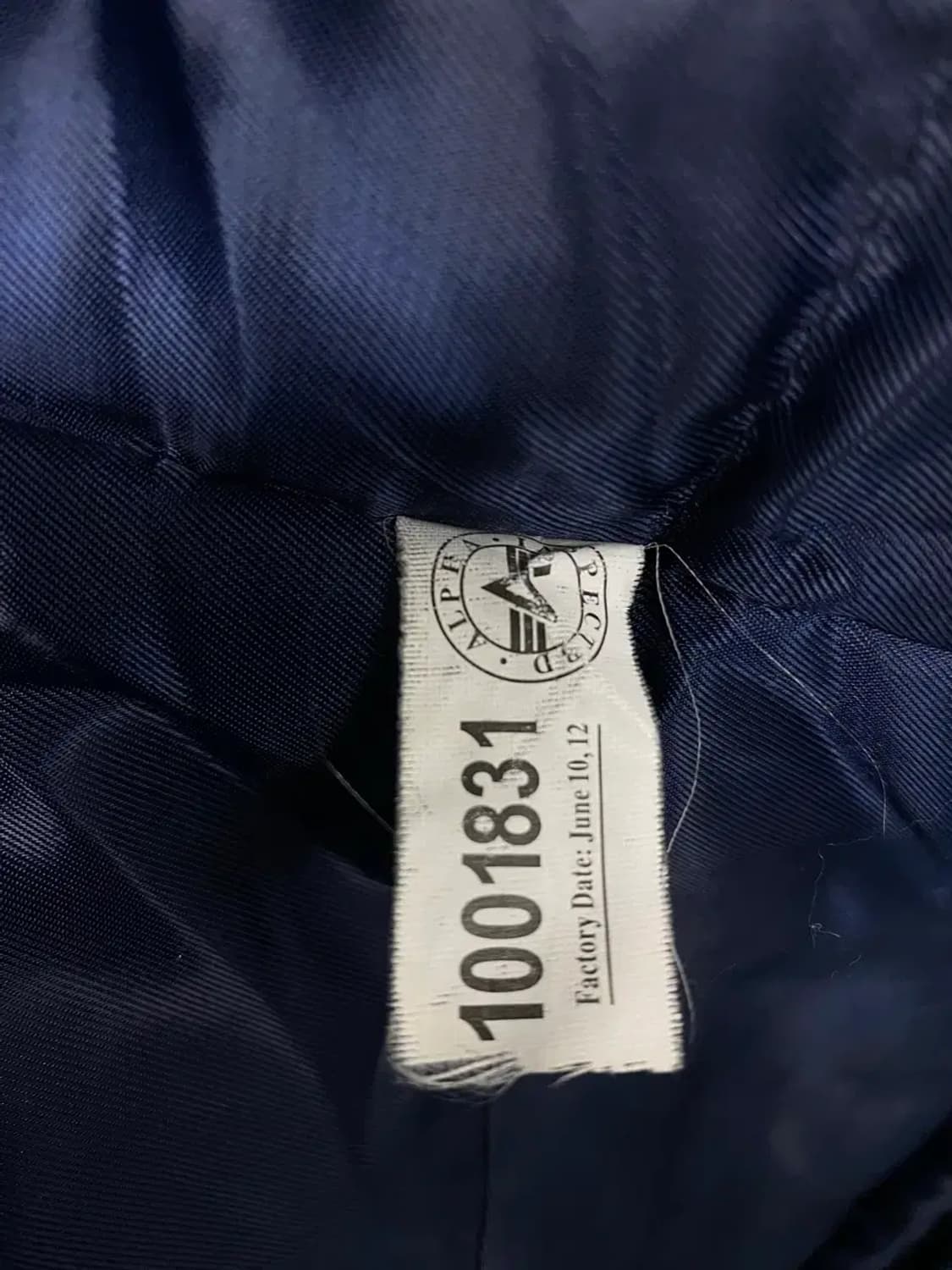 알파인더스트리 야상점퍼 네이비 XS-M 상품이미지7