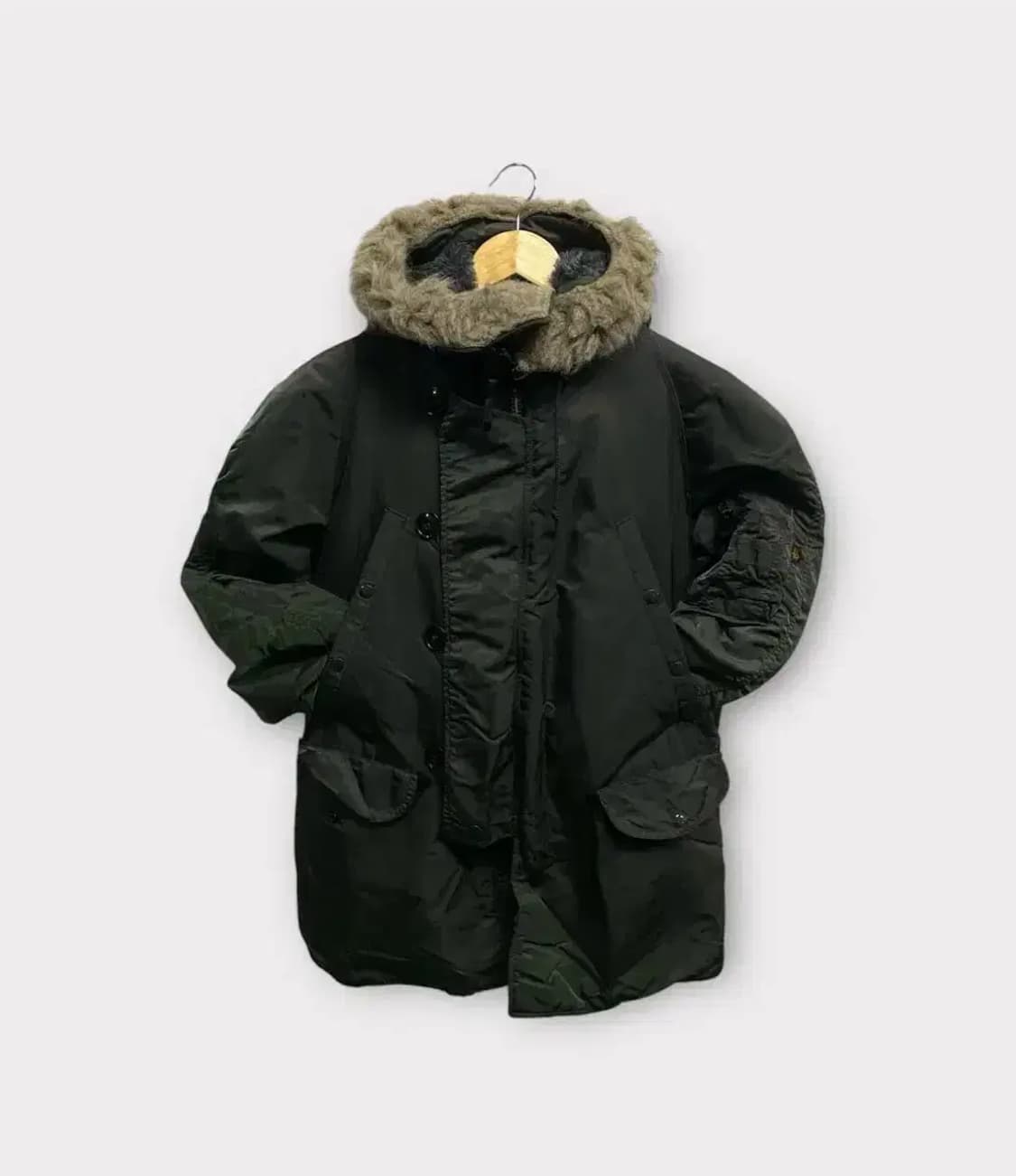 알파인더스트리 야상점퍼 카키 S-M 상품이미지1