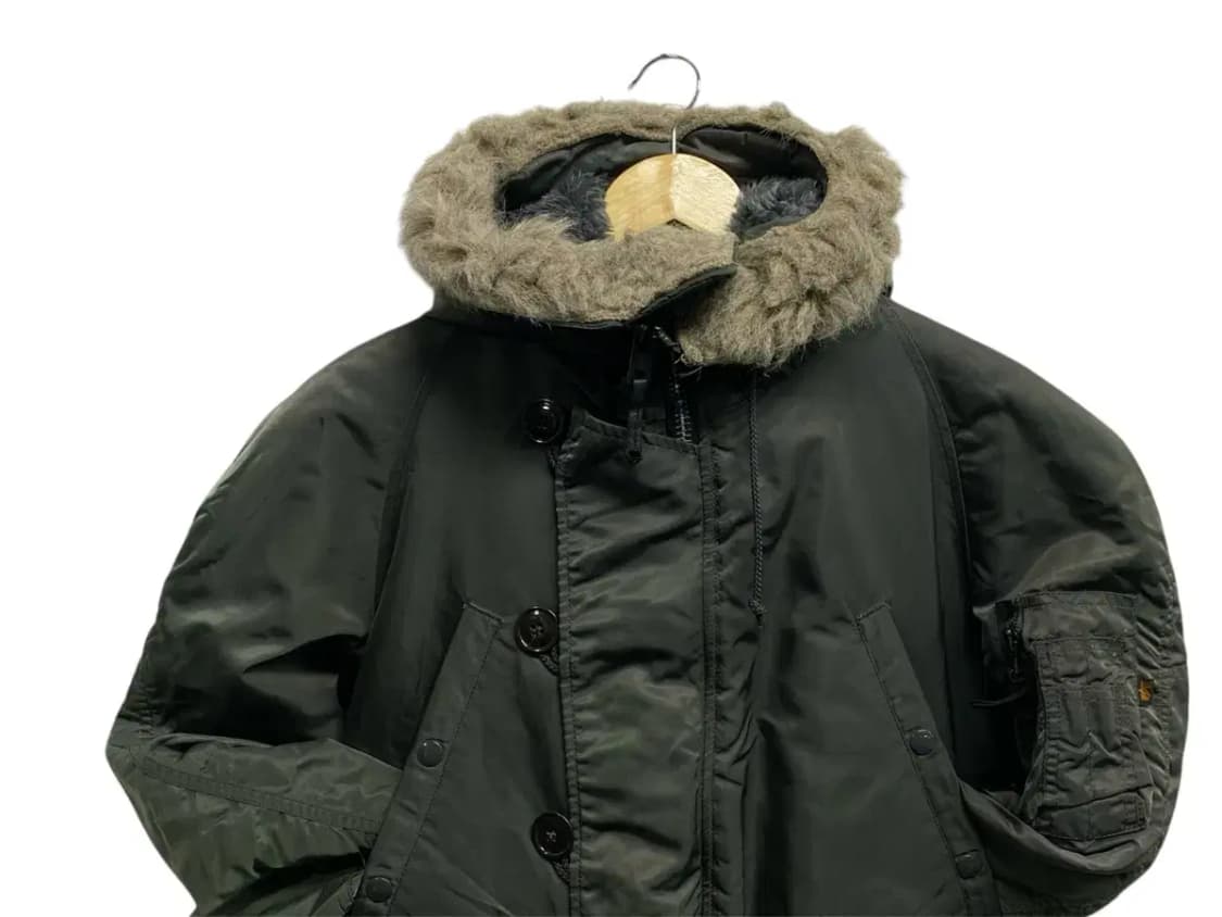 알파인더스트리 야상점퍼 카키 S-M 상품이미지2