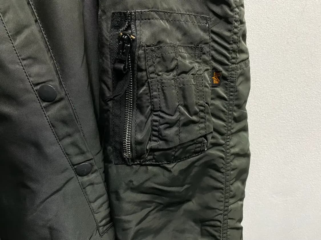 알파인더스트리 야상점퍼 카키 S-M 상품이미지7