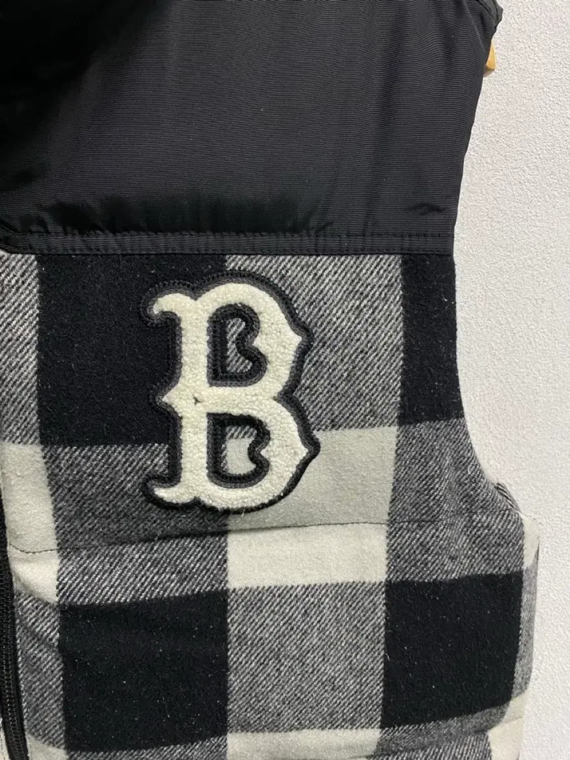 MLB 체커보드 패딩 조끼 L 상품이미지7