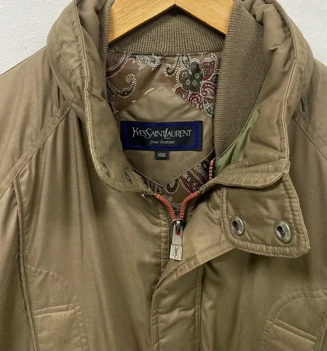 [희귀템]YSL입생로랑 90s 다운 폴리쉘 다운점퍼 L 상품이미지7