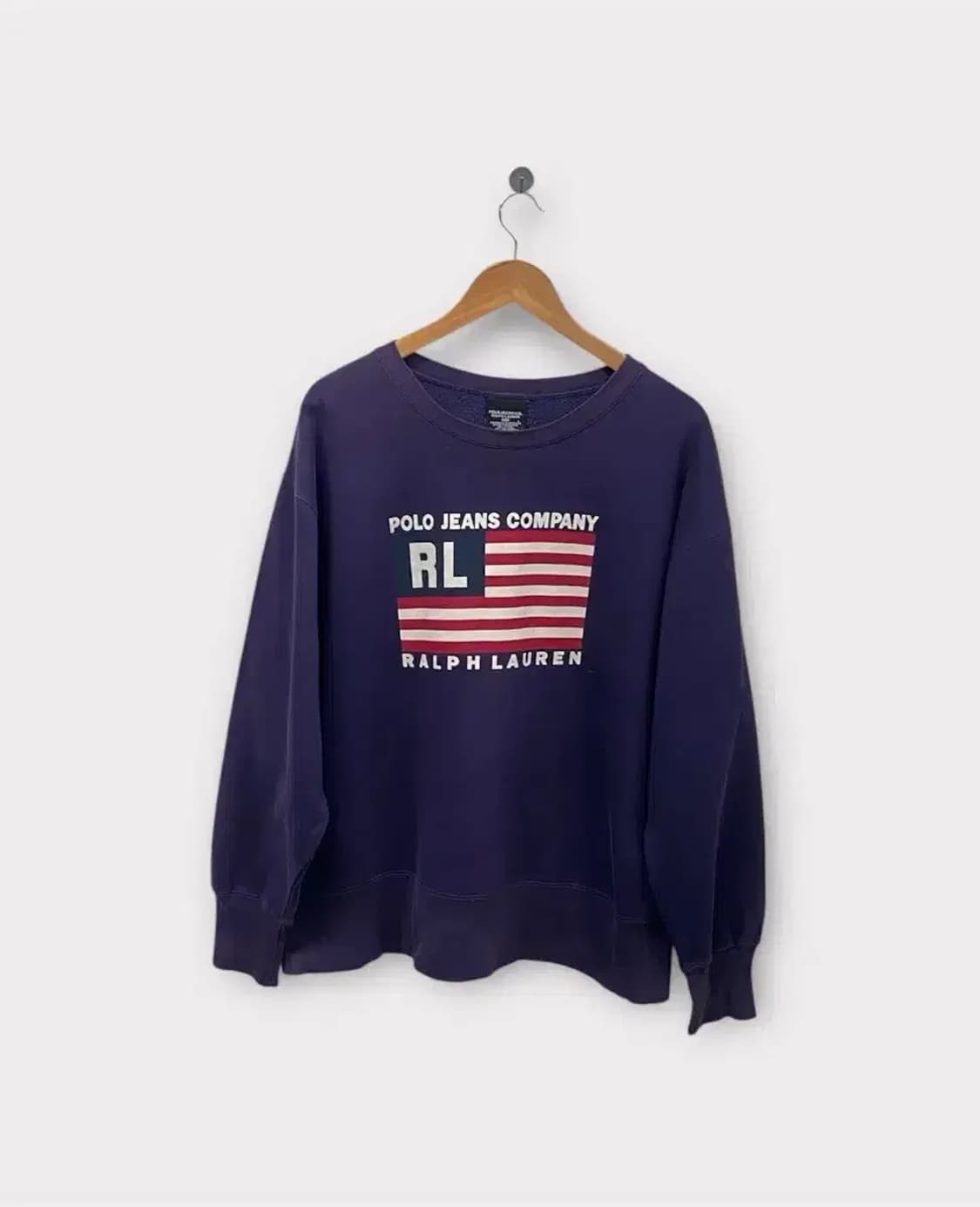 폴로랄프로렌진스 아메리칸 플래그 성조기 기모 스웻셔츠 L 상품이미지1