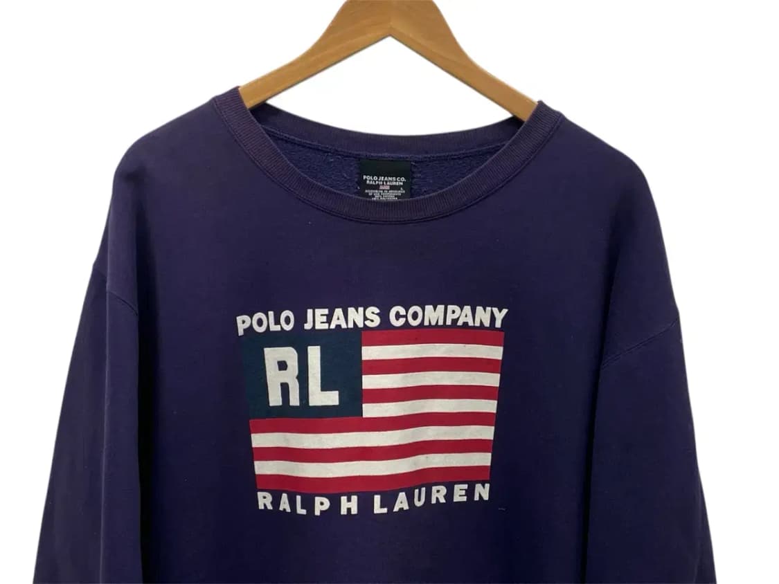 폴로랄프로렌진스 아메리칸 플래그 성조기 기모 스웻셔츠 L 상품이미지2