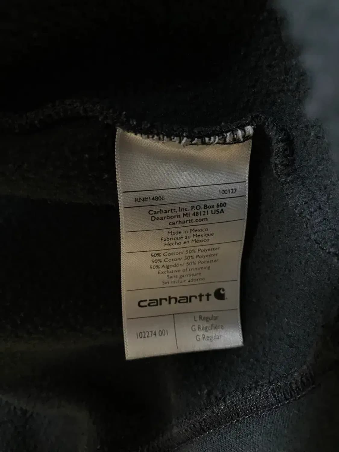 칼하트 휴튼 미드웨이트 기모 넥집업 L-XL 상품이미지6
