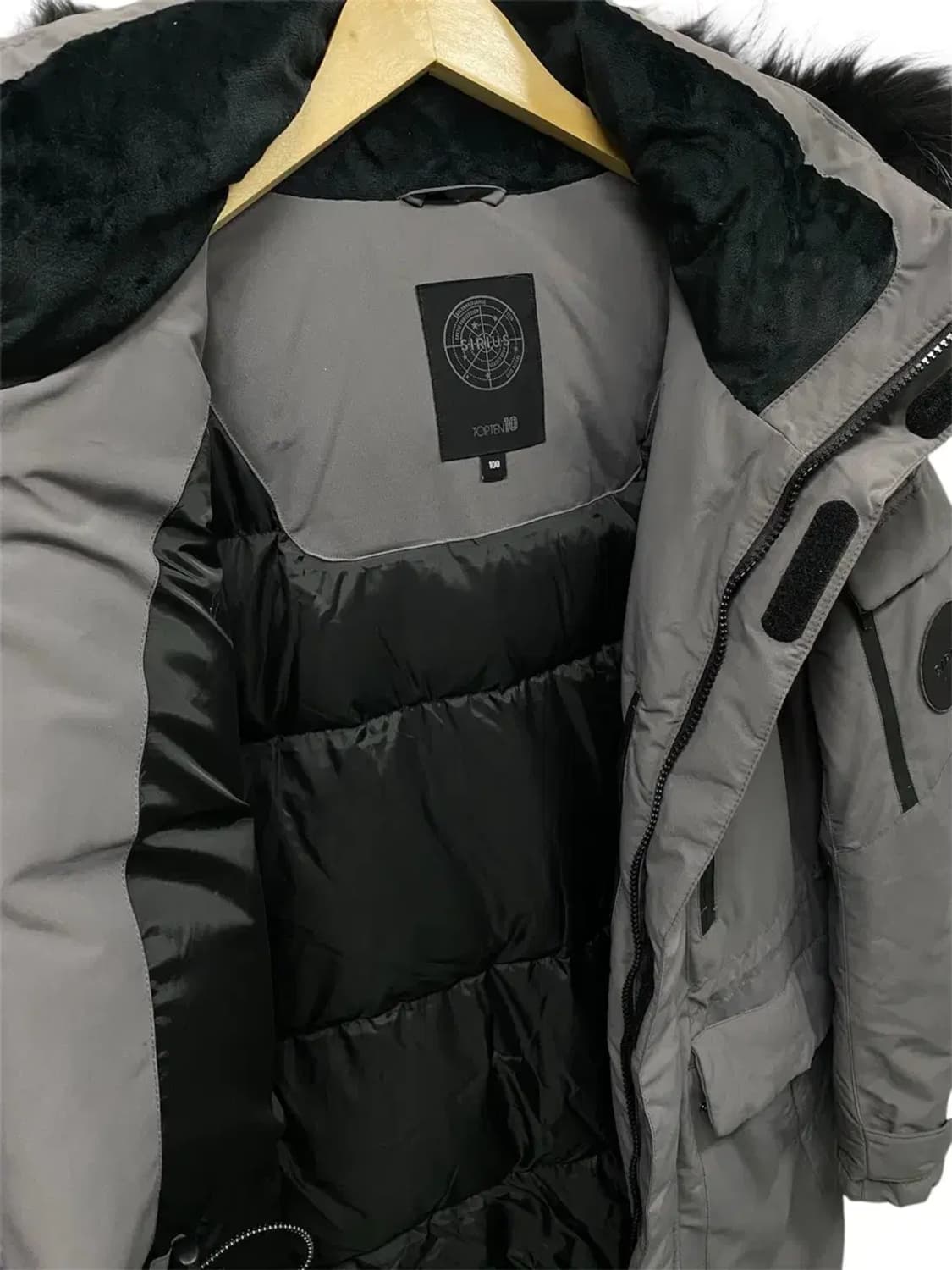 익스페디션 탑텐 라쿤퍼 덕다운 롱패딩 L 상품이미지3