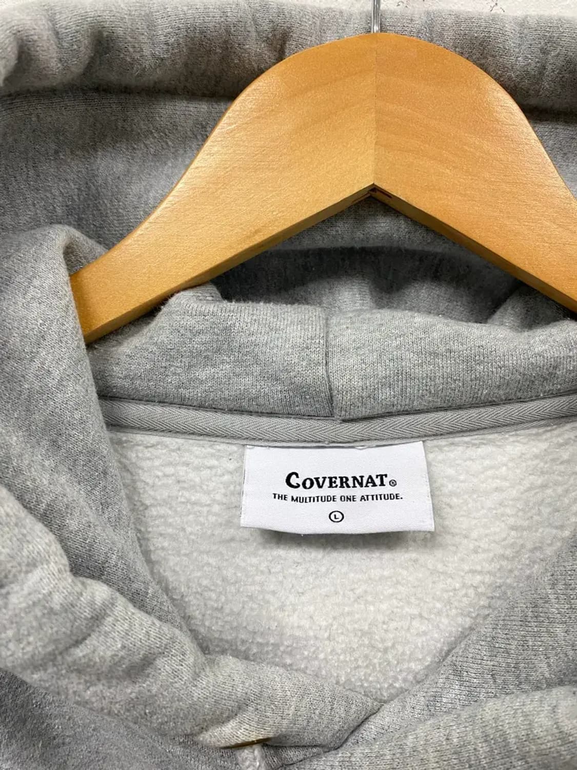 커버낫 로고 기모 후드티 L 상품이미지5