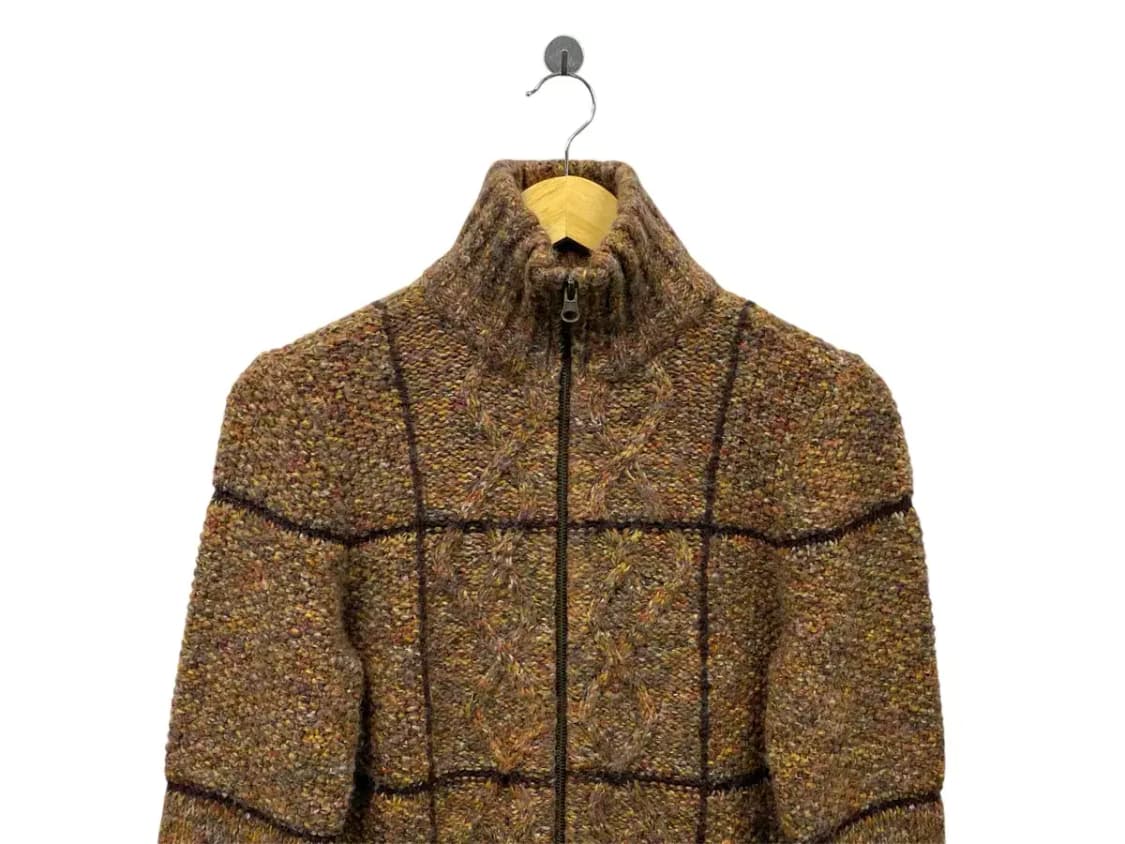 DKNY 브라운 혼방 보카시 니트 가디건 S 상품이미지3