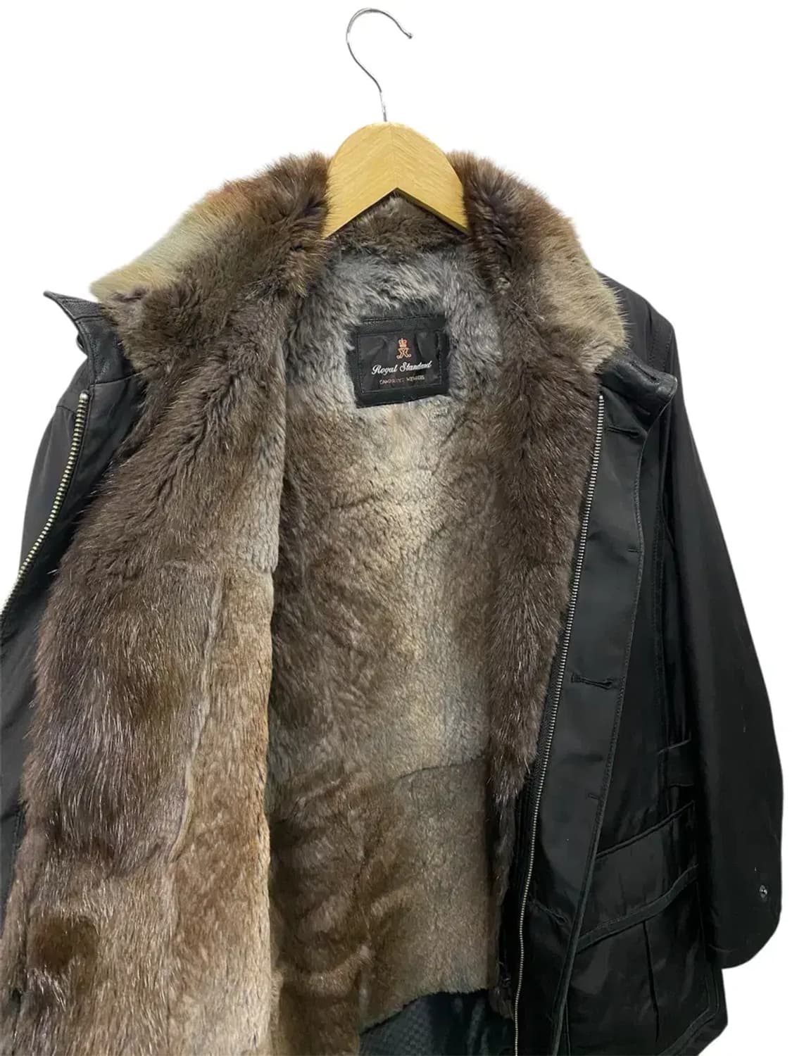 로얄 스탠다드 Royal 천연모피털 빈티지 점퍼 L 상품이미지2