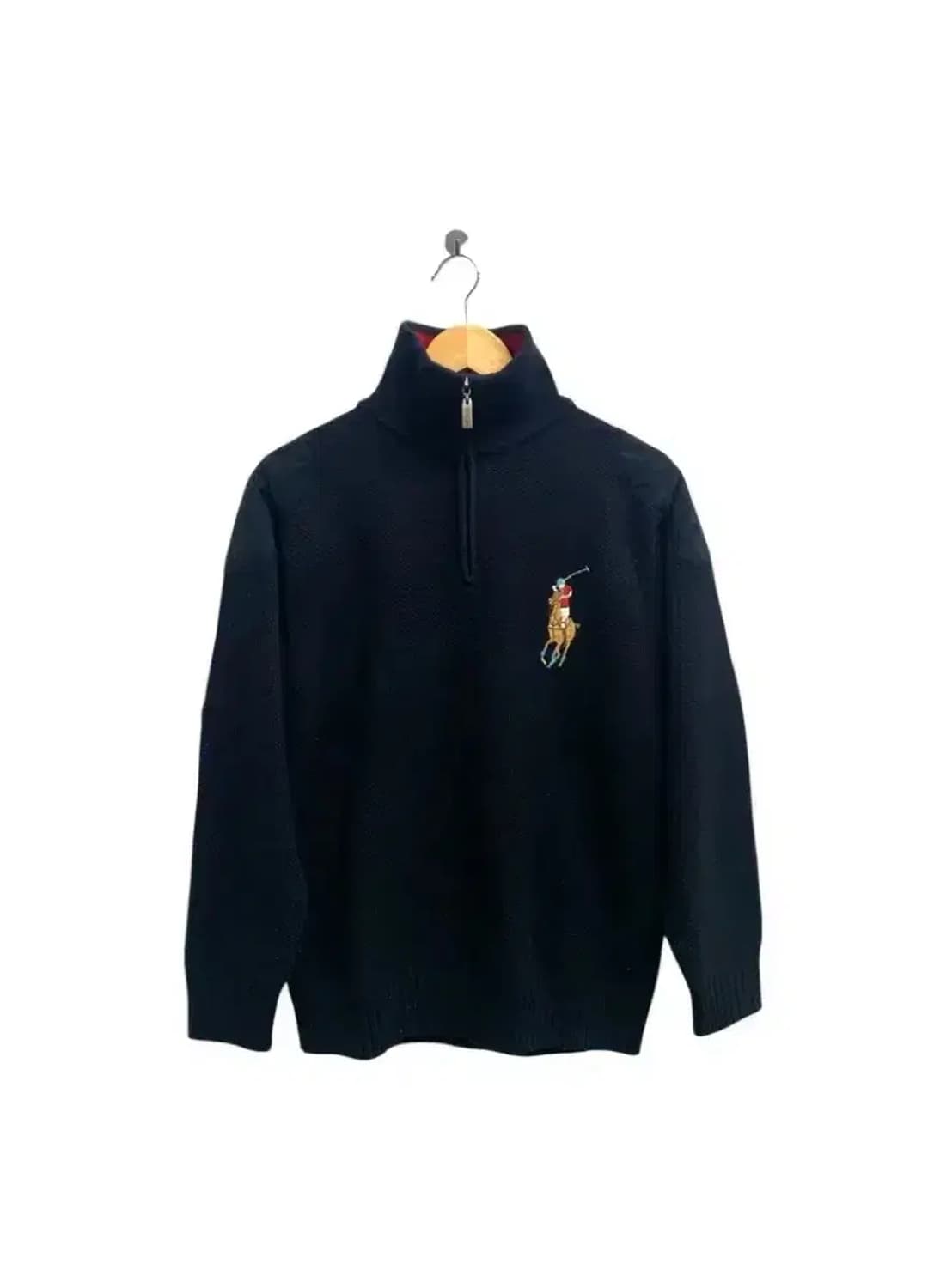 USA 폴로랄프로렌 빅포니 와플니트 반집업 L 상품이미지2