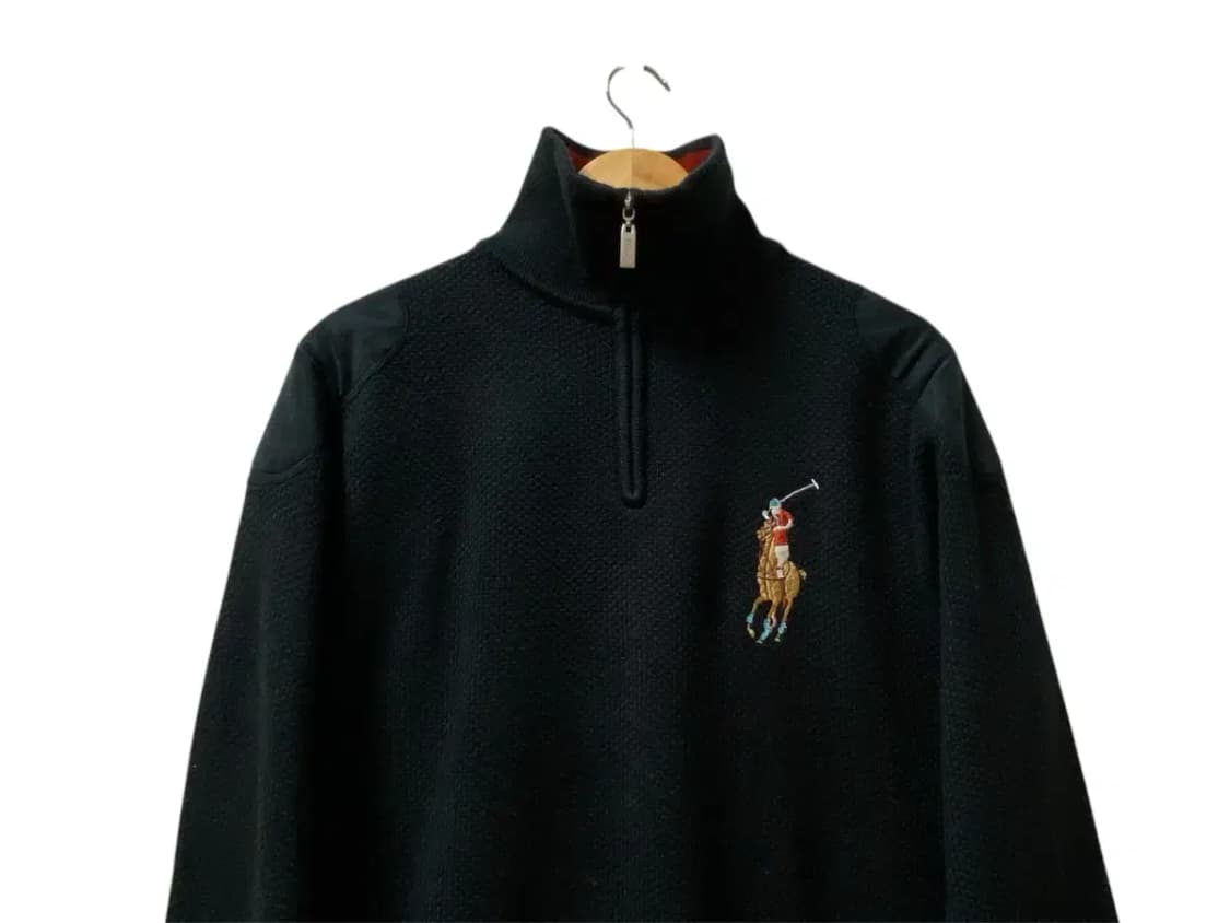 USA 폴로랄프로렌 빅포니 와플니트 반집업 L 상품이미지3