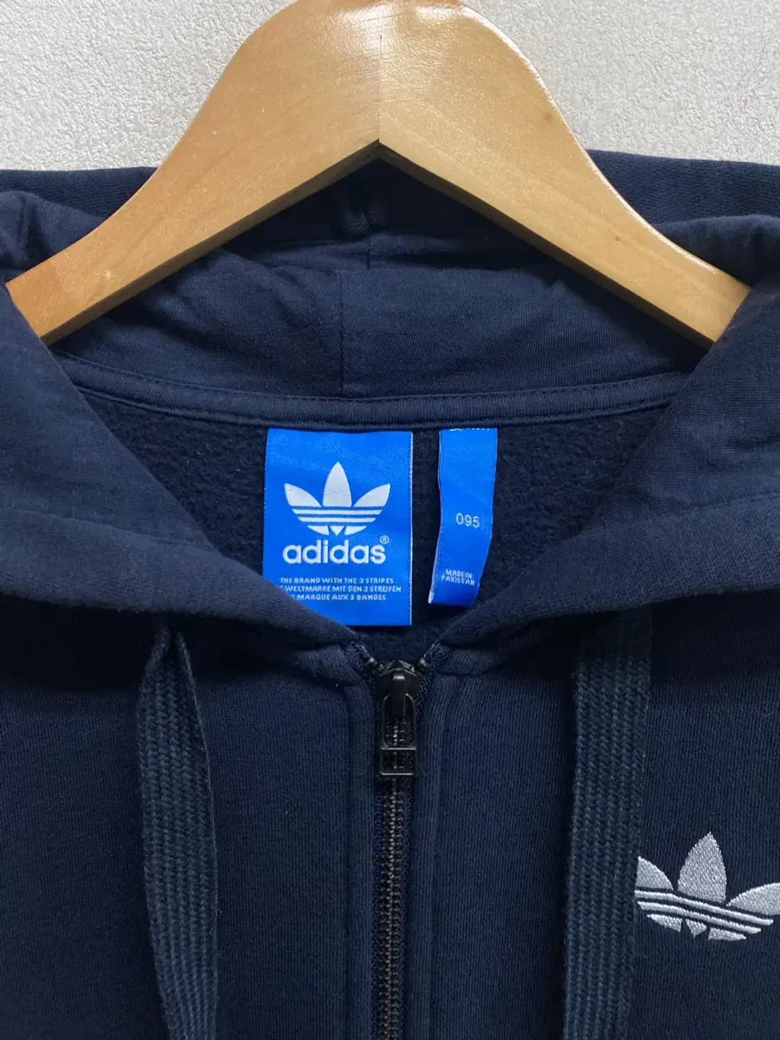 아디다스 파이어버드 트레포일 3선 기모 후드집업 95 상품이미지4